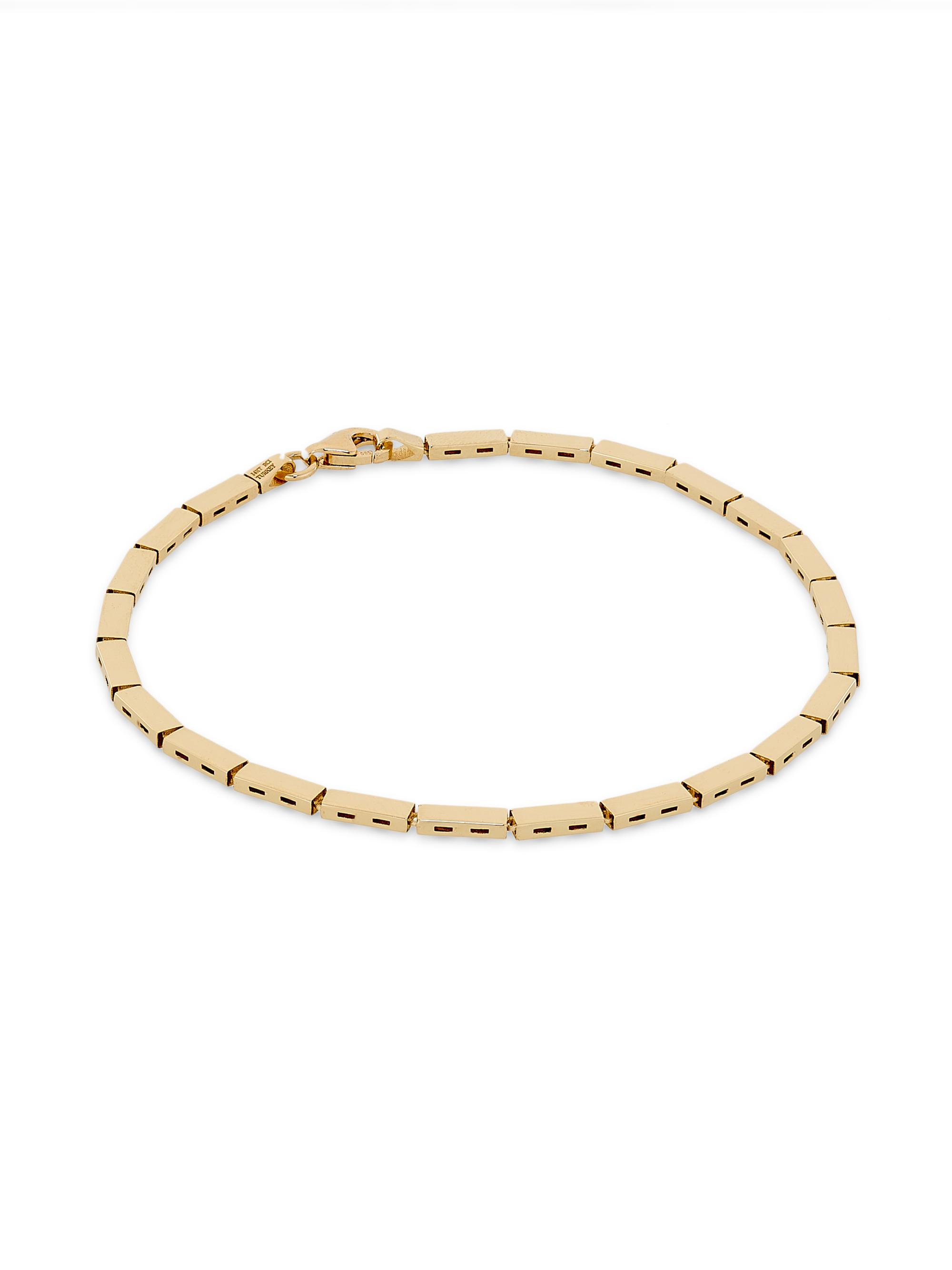 Saks Fifth Avenue Collection Women's 14K Yellow Gold Rectangle Link Bracelet - Yellow Gold
