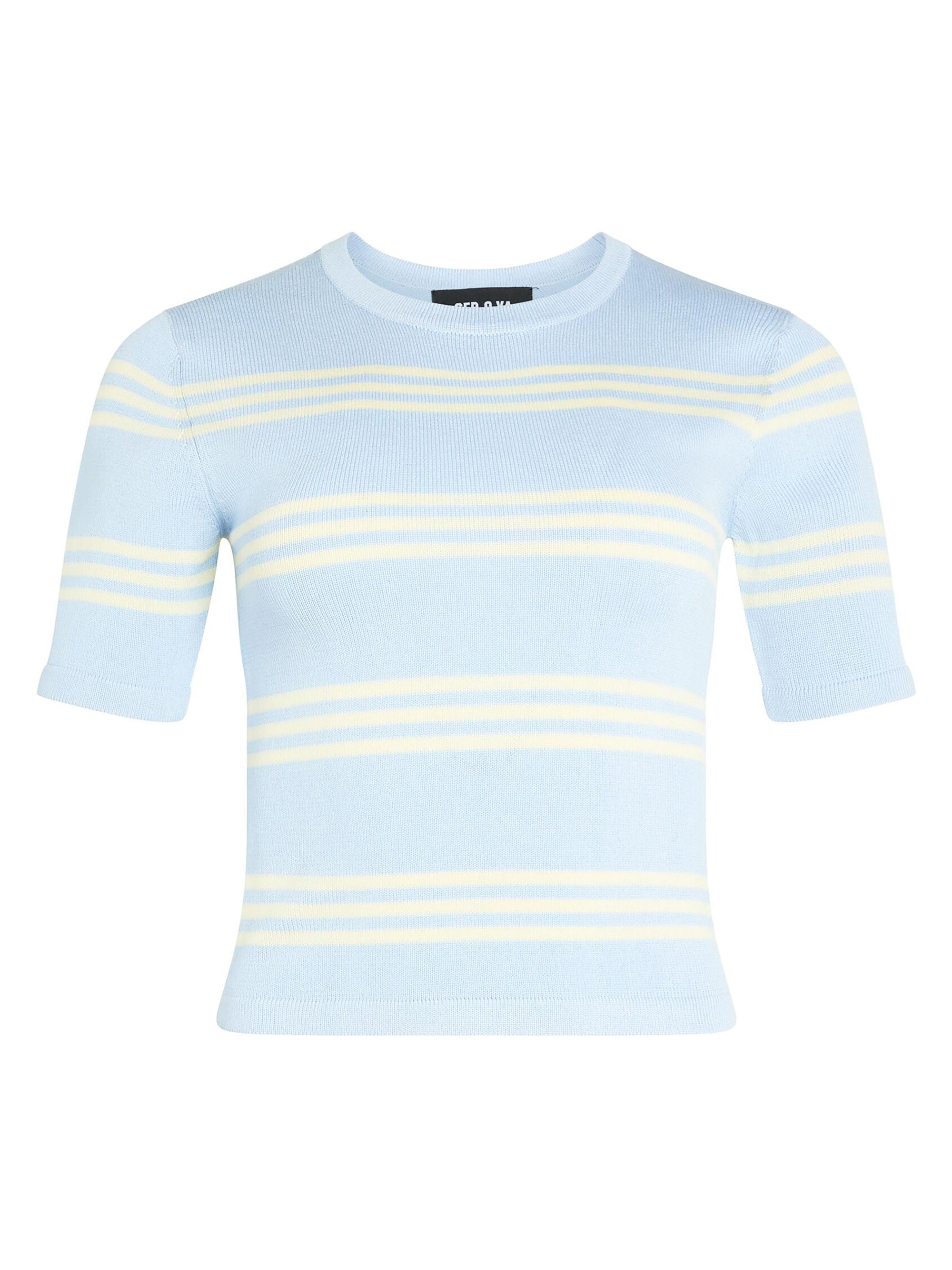 Ser.o.ya Women's Ry Knit Top - Ice Blue