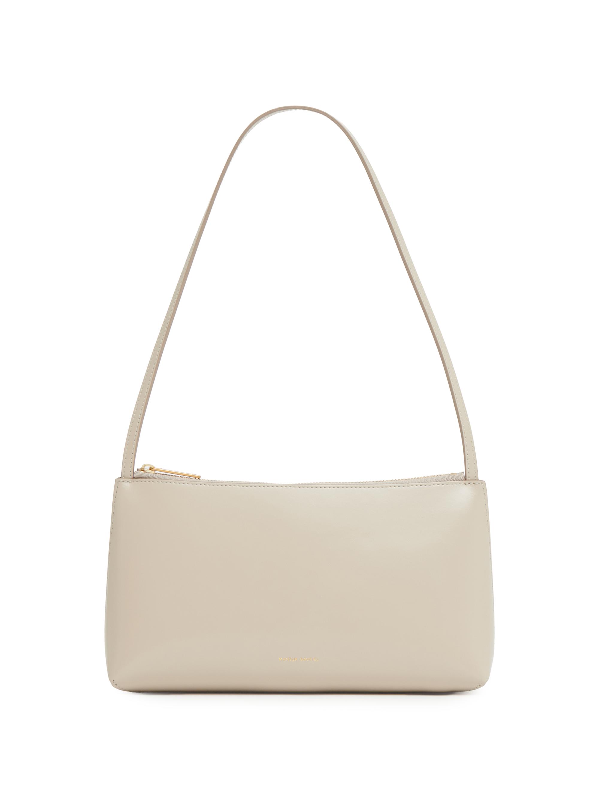 Mansur Gavriel Women's Gaia Leather Shoulder Bag - Light Grey