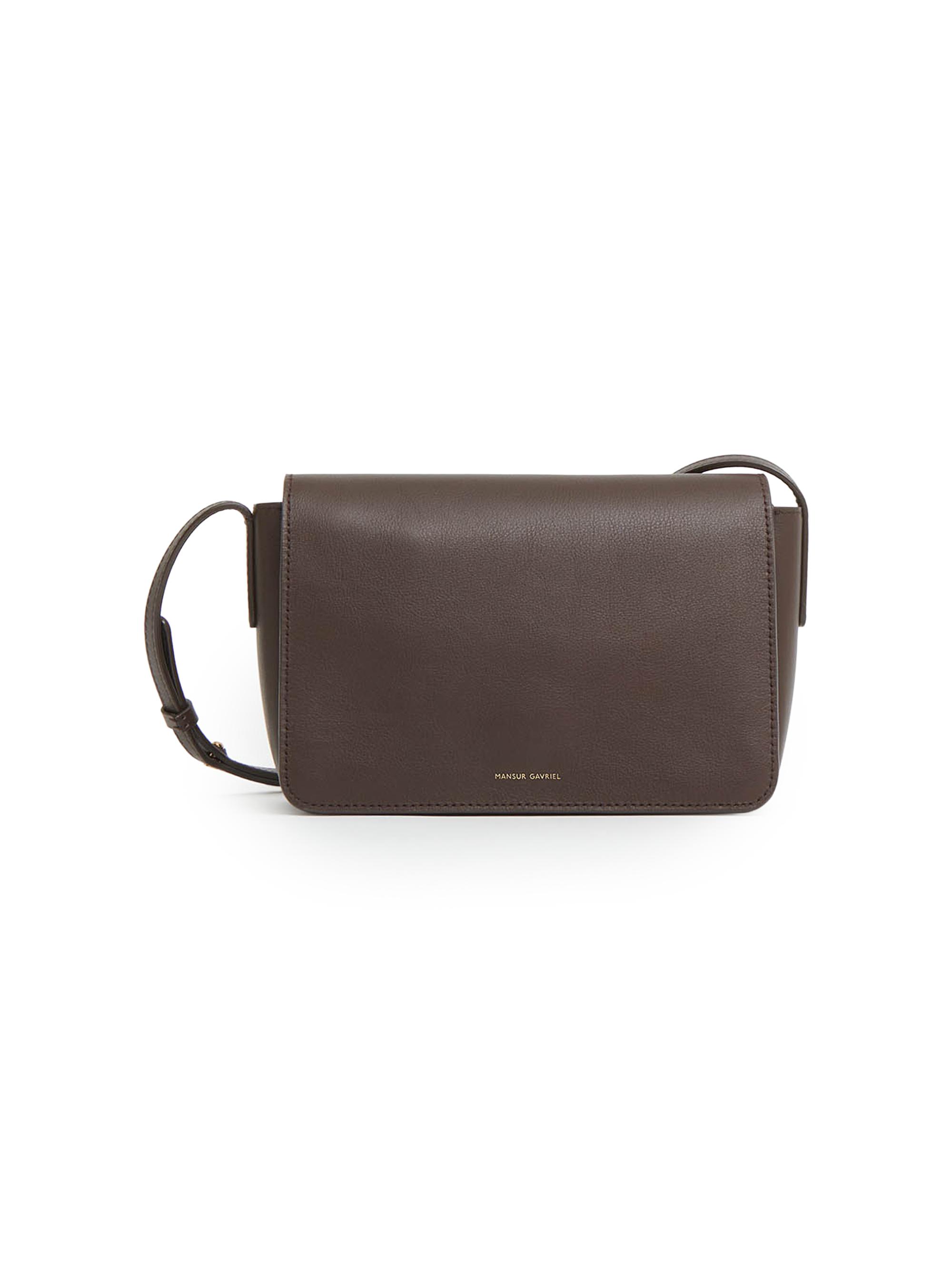 Mansur Gavriel Women's Clio Leather Shoulder Bag - Chocolate
