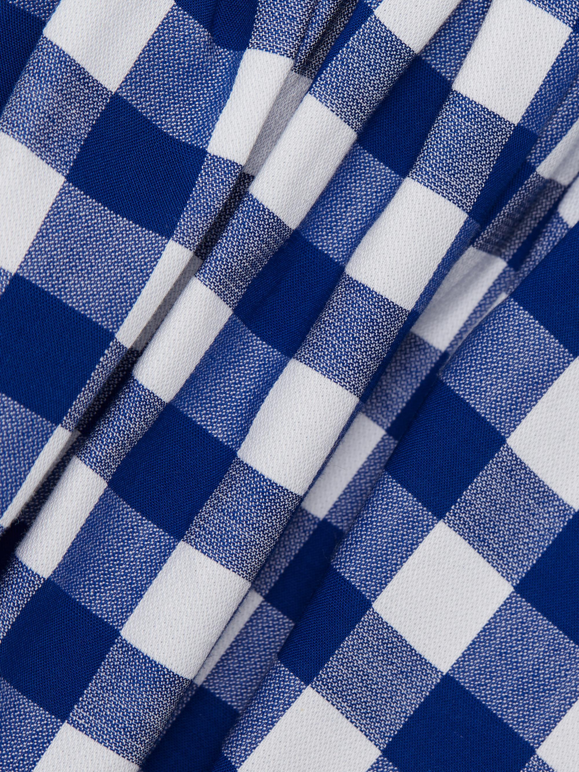 Sea Neci Gingham Cotton Scoopneck Midi-Dress | Saks Fifth Avenue