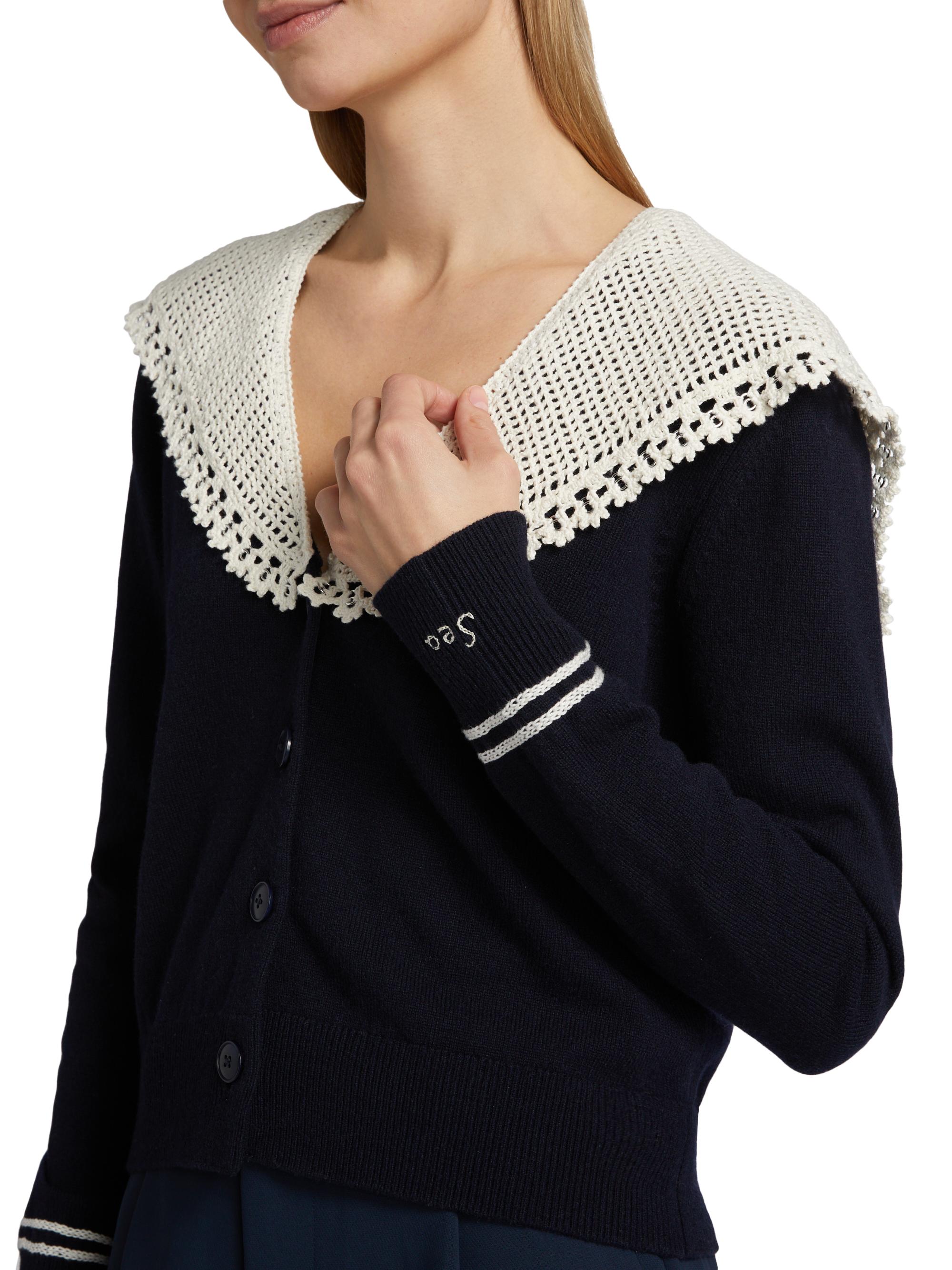 ✨極美品✨ SEA シー EYELET RIBBED CARDIGAN Kit Cardigan – Sea, New York