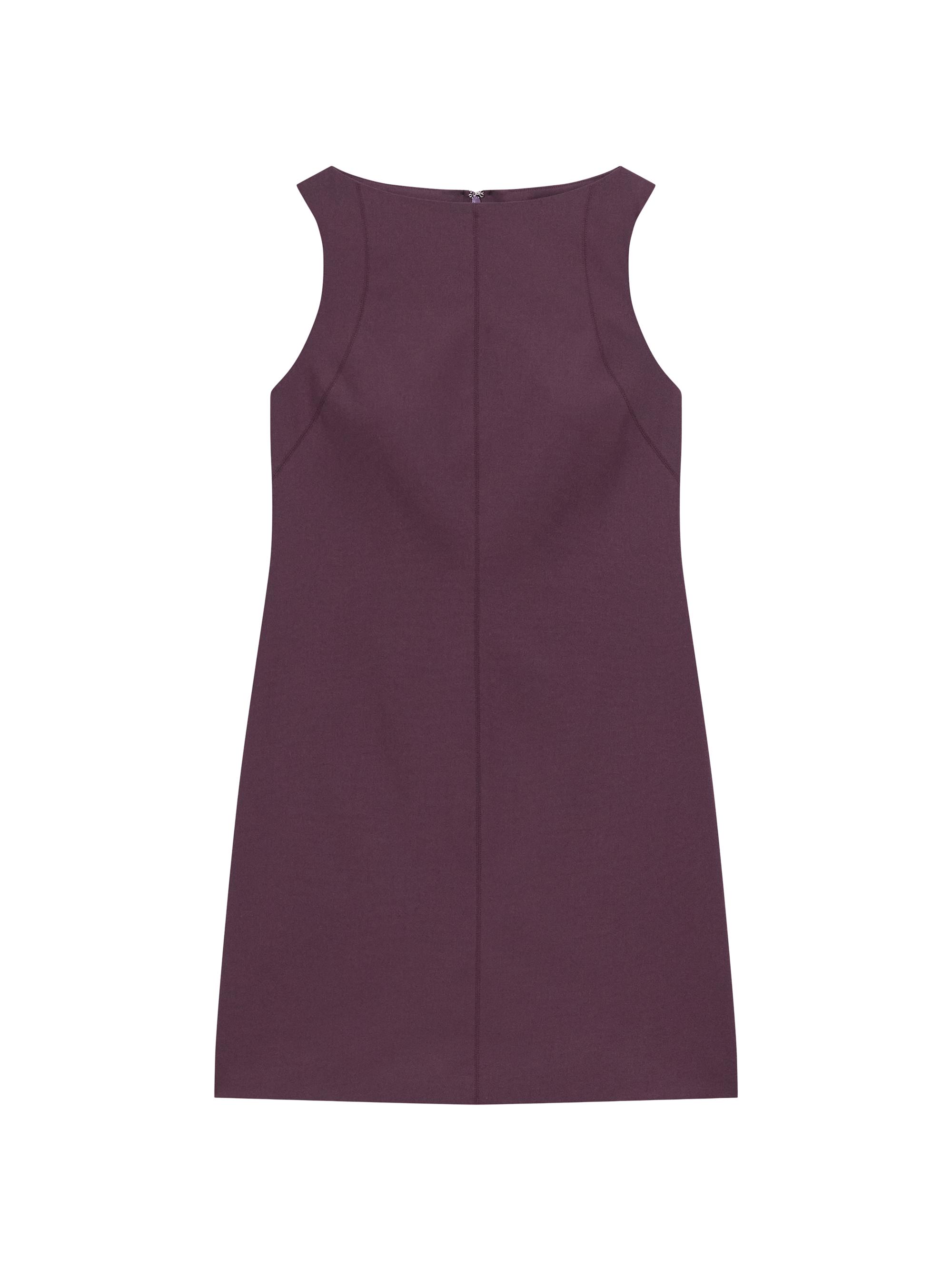 Theory Women's Boatneck Sheath Minidress - Black