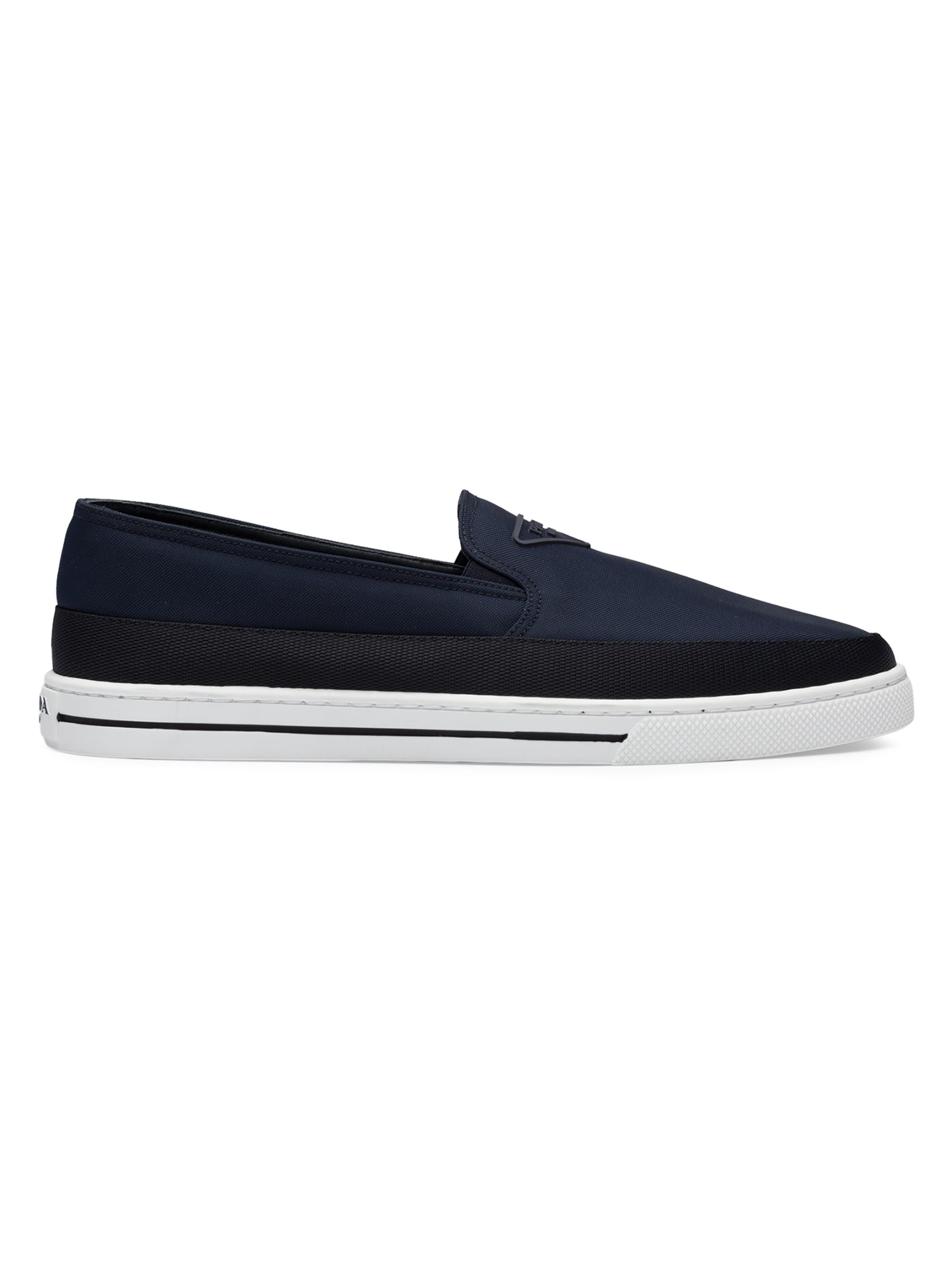 Prada Men's Re-Nylon Slip-On Loafers - Blue
