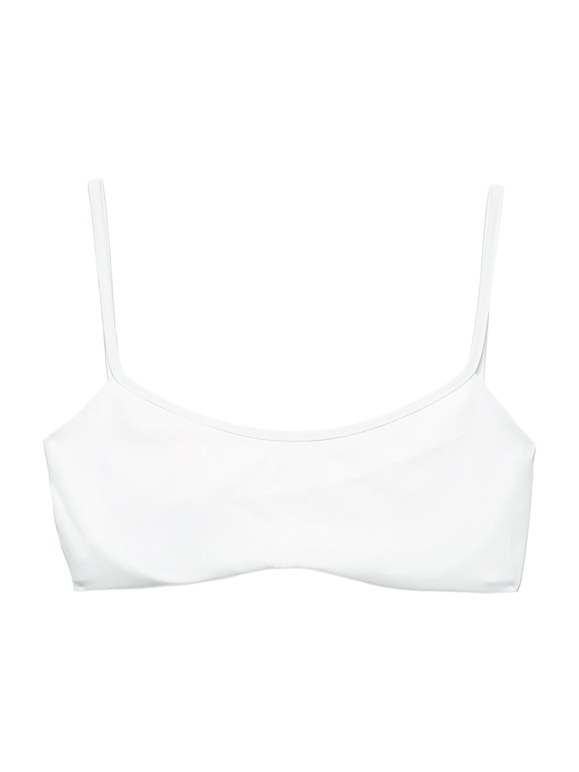 Prada Women's Stretch Jersey Bikini Top - White