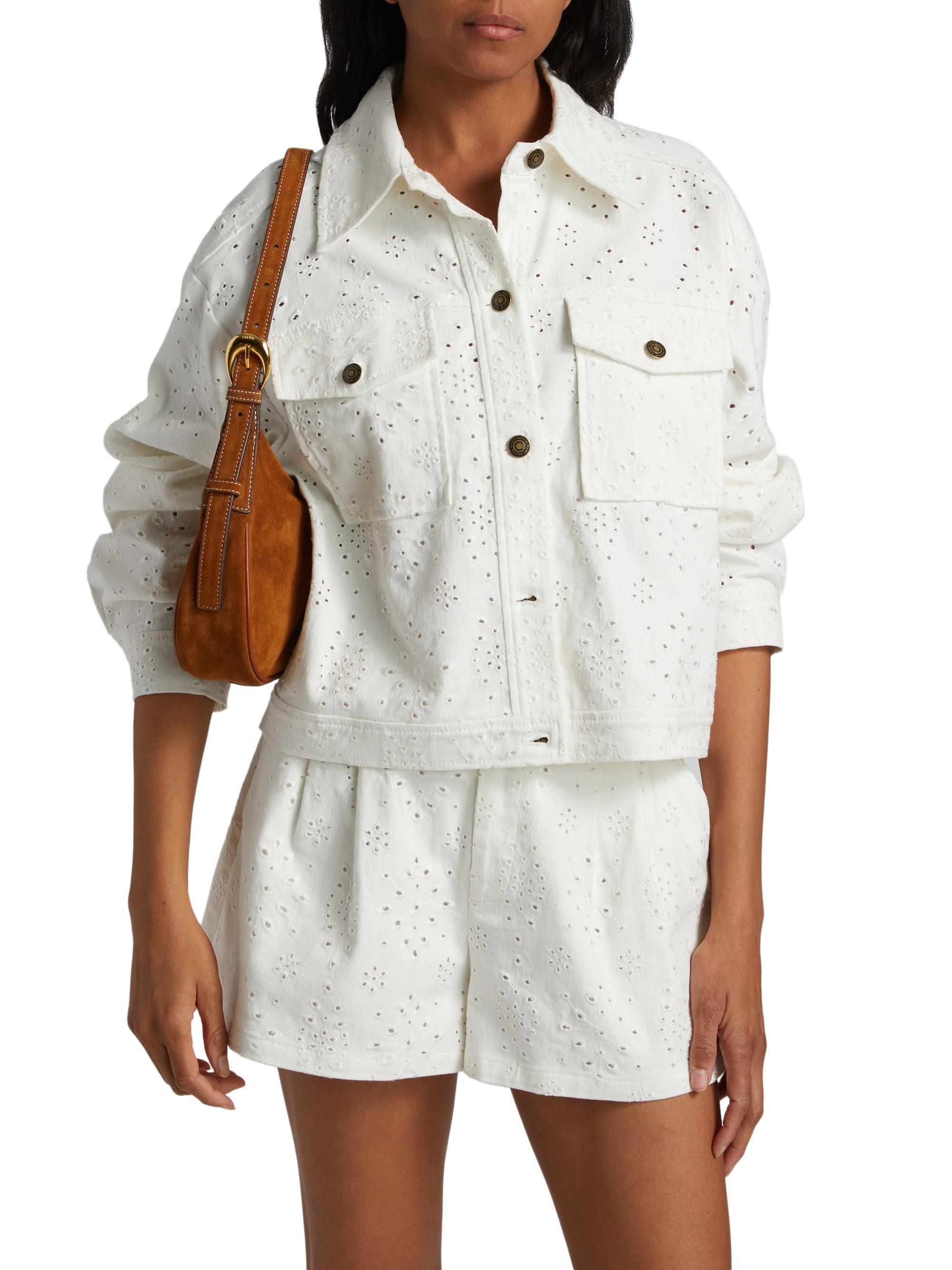 Ramy Brook Martha Broderie Anglaise Button-Down Jacket | Saks