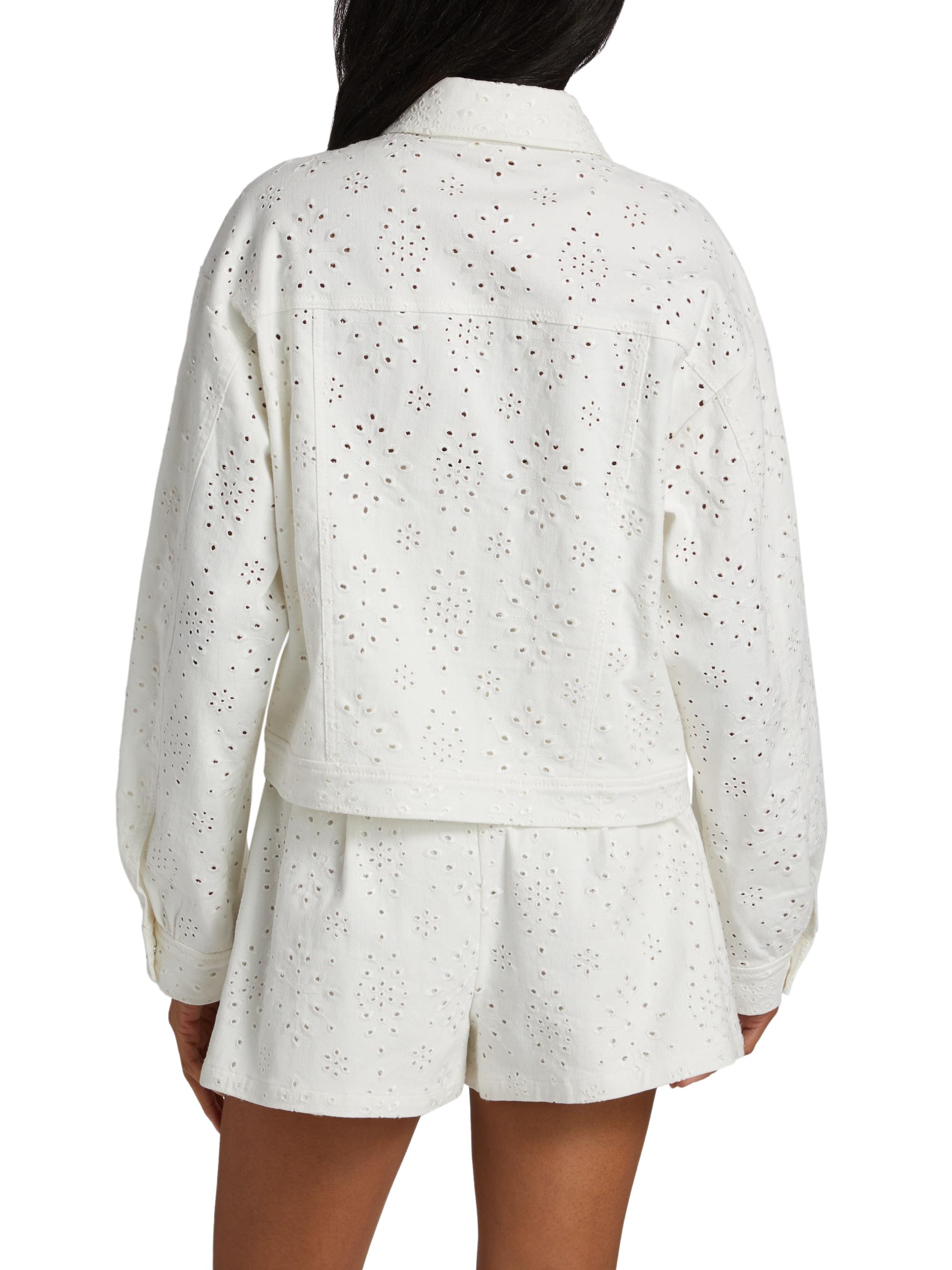 Ramy Brook Martha Broderie Anglaise Button-Down Jacket | Saks