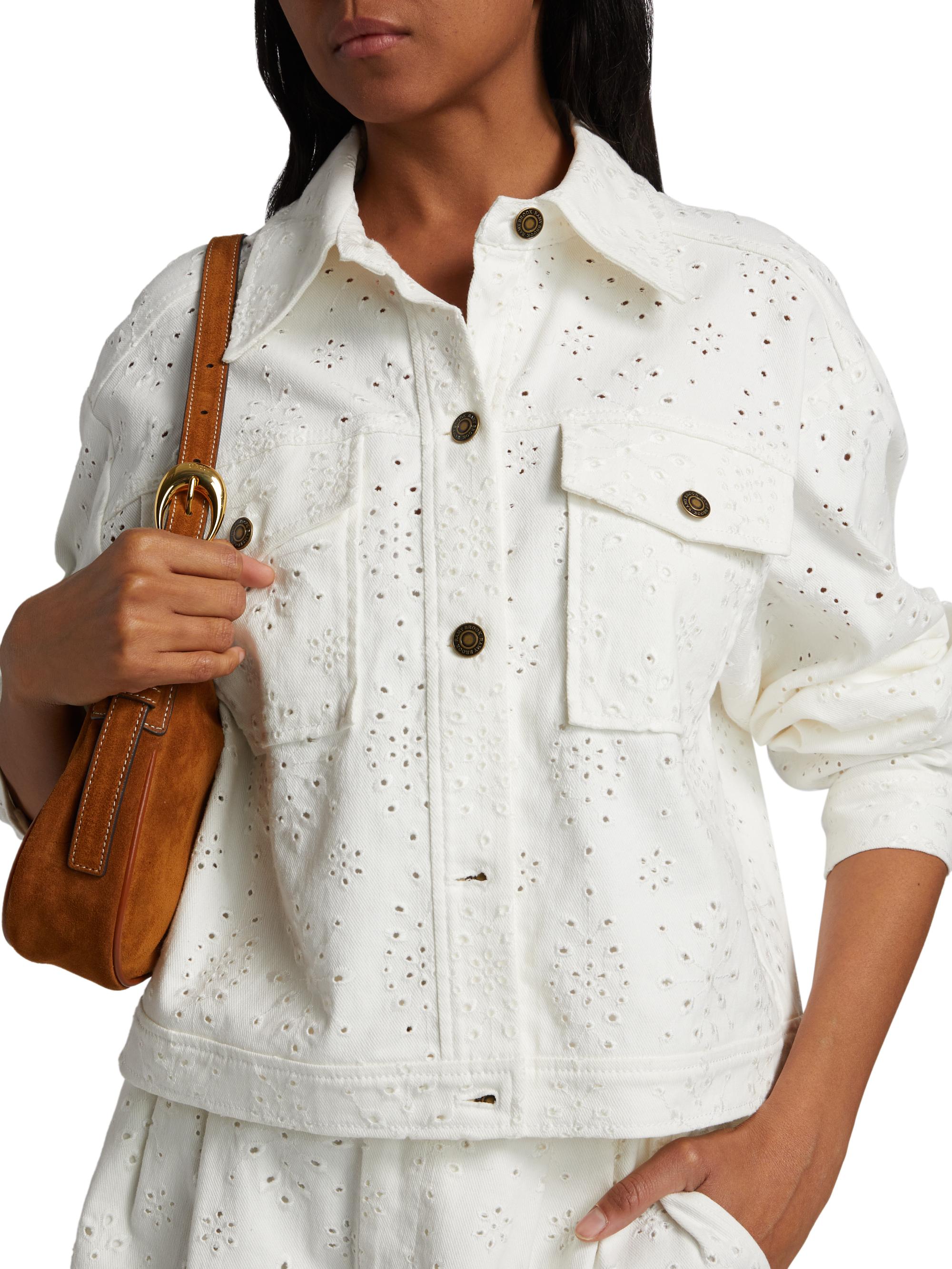 Ramy Brook Martha Broderie Anglaise Button-Down Jacket | Saks