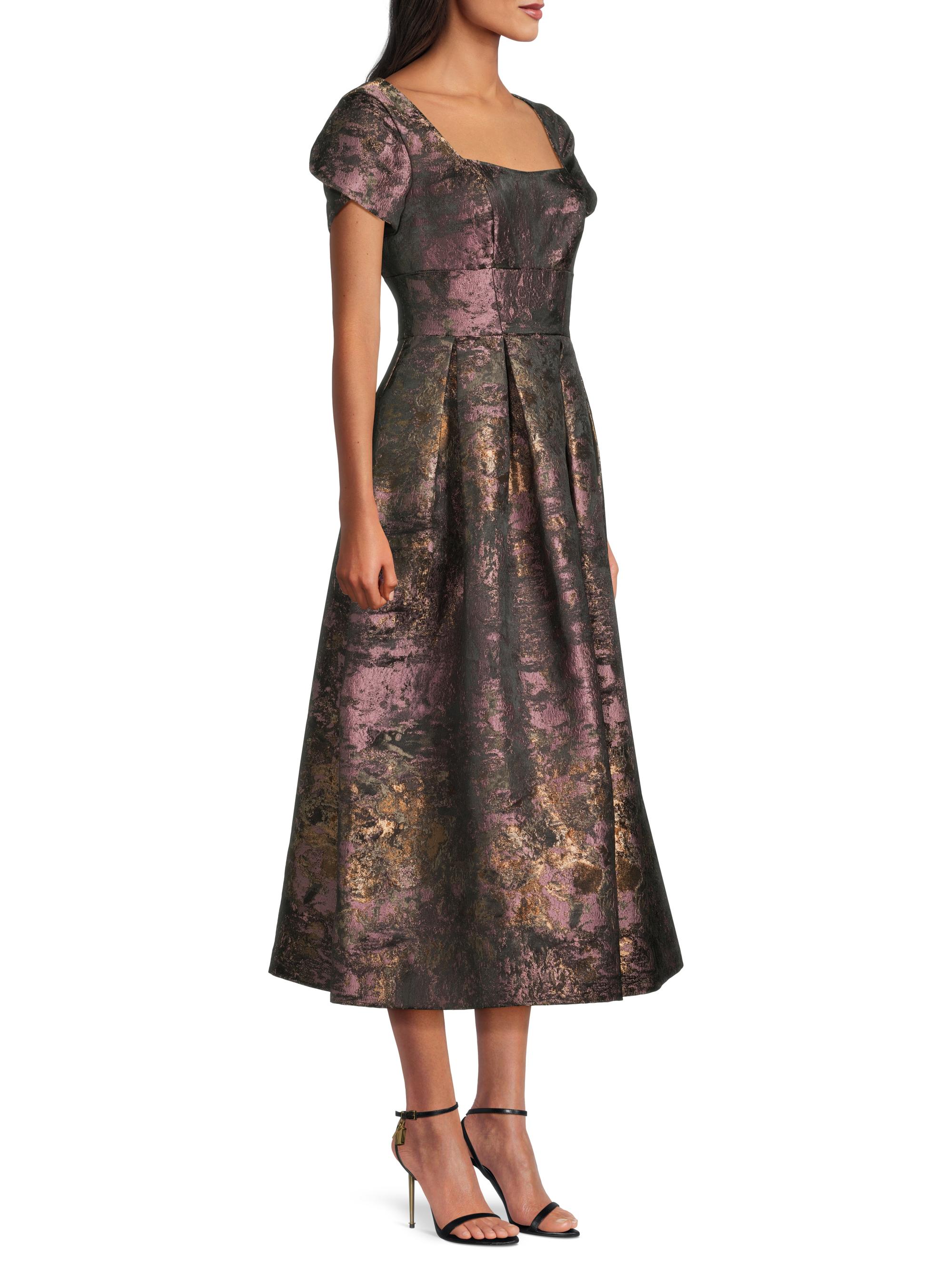 knee length dresses for ladies Theia Brandy Sequin Cocktail Dress