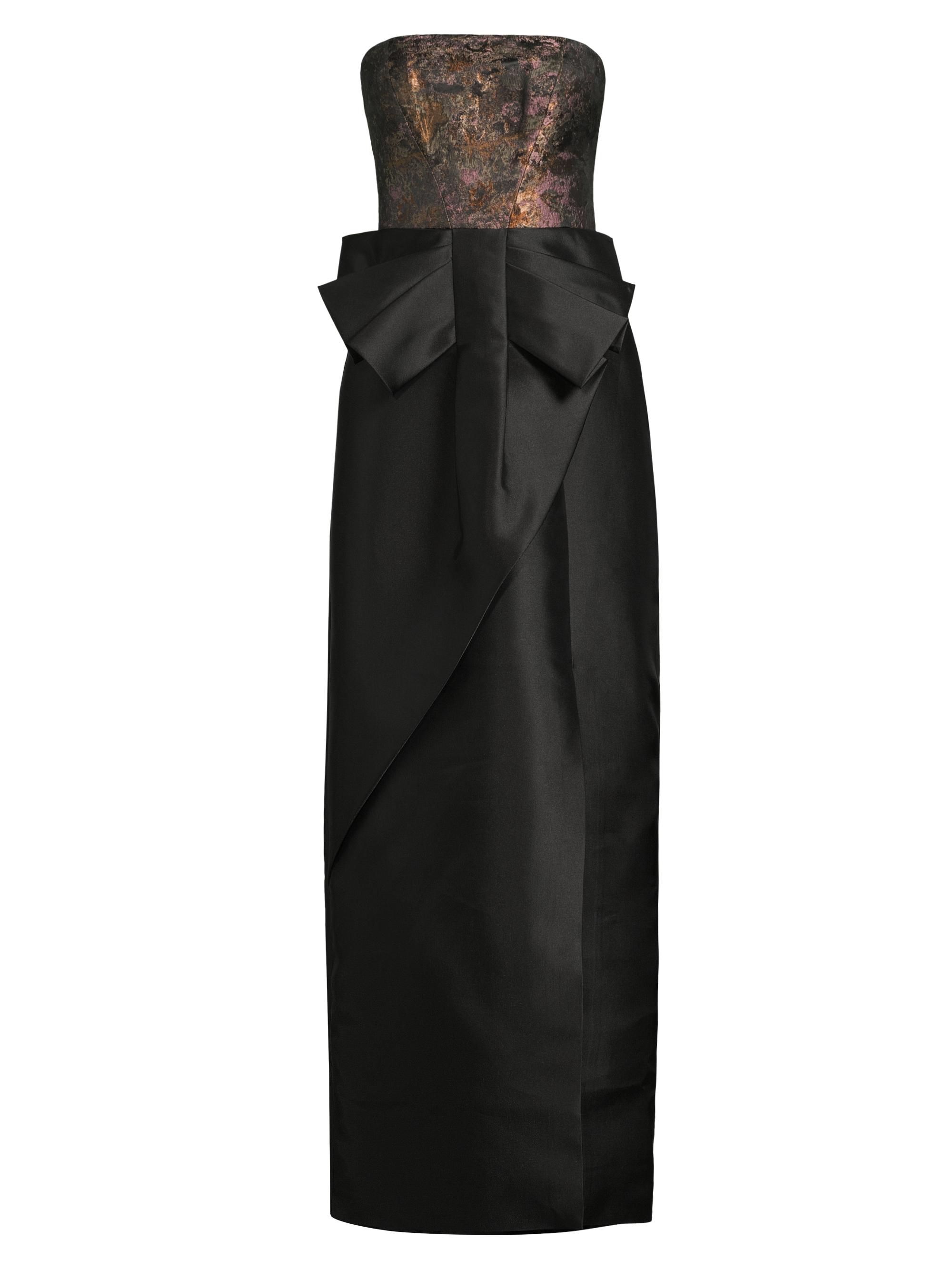 Kay Unger Women's Vanessa Metallic Strapless Column Gown - Carbon Multi