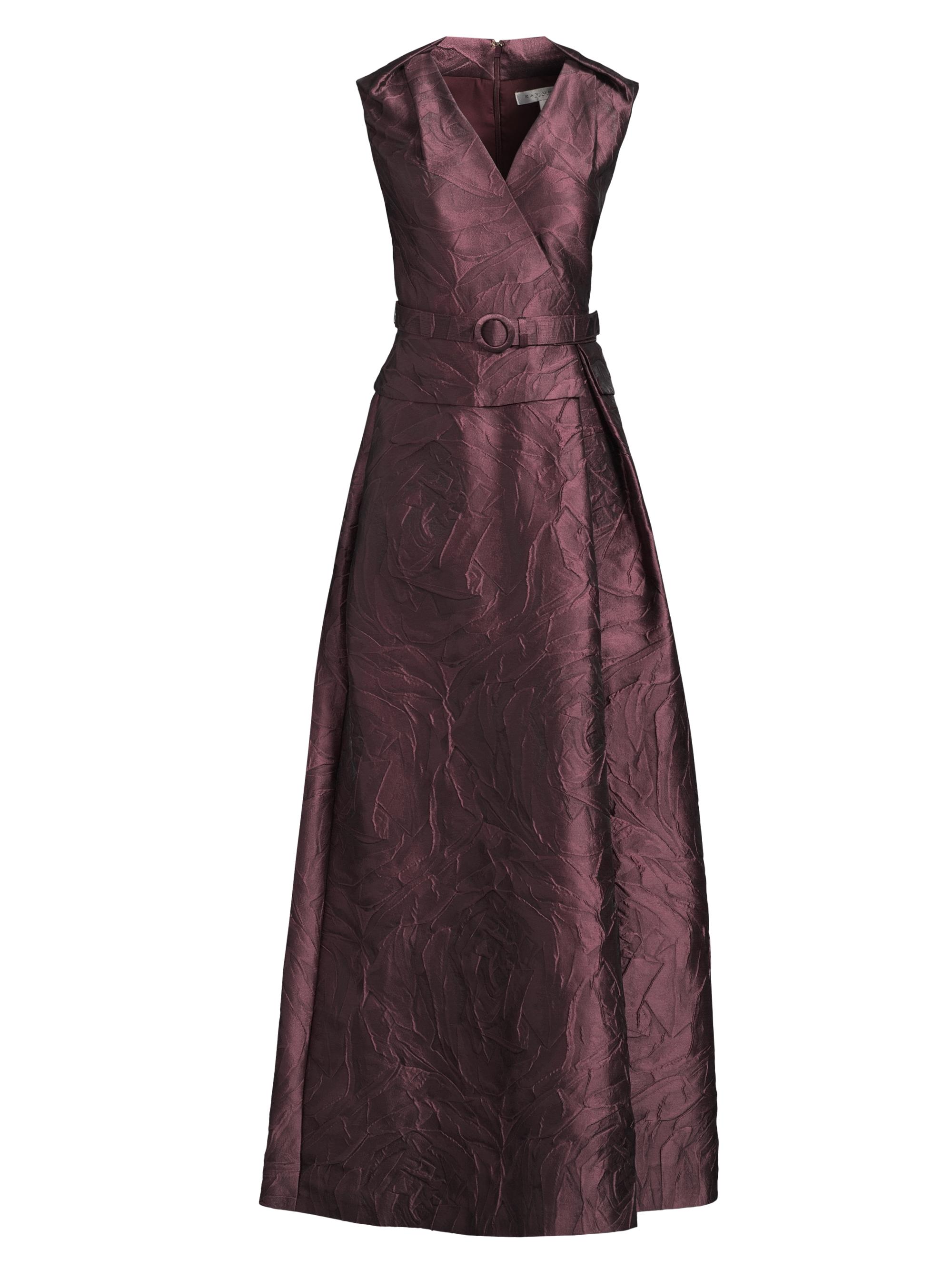 Kay Unger Women's Antonella Jacquard Gown - Dark Primrose