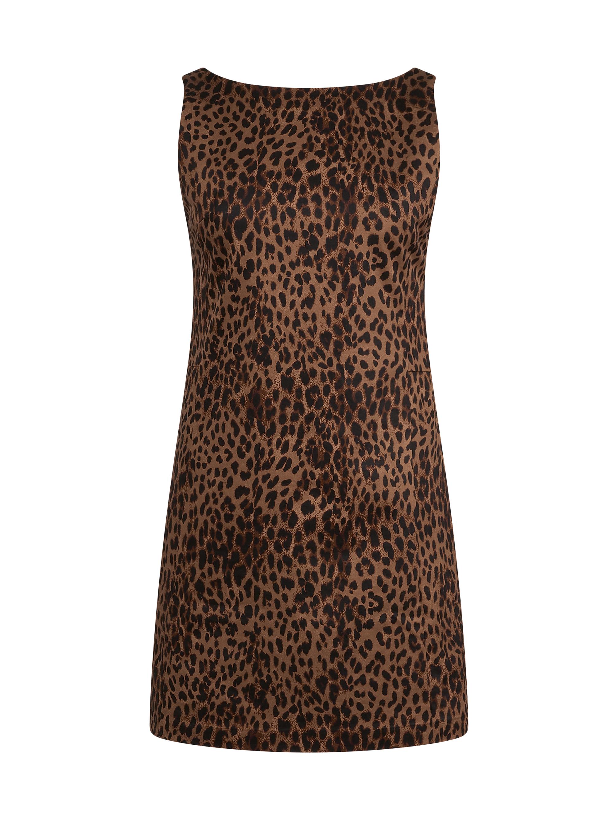 Rebecca Minkoff Women's Aurora Leopard Print Stretch-Cotton Shift Minidress - Spotty Leopard