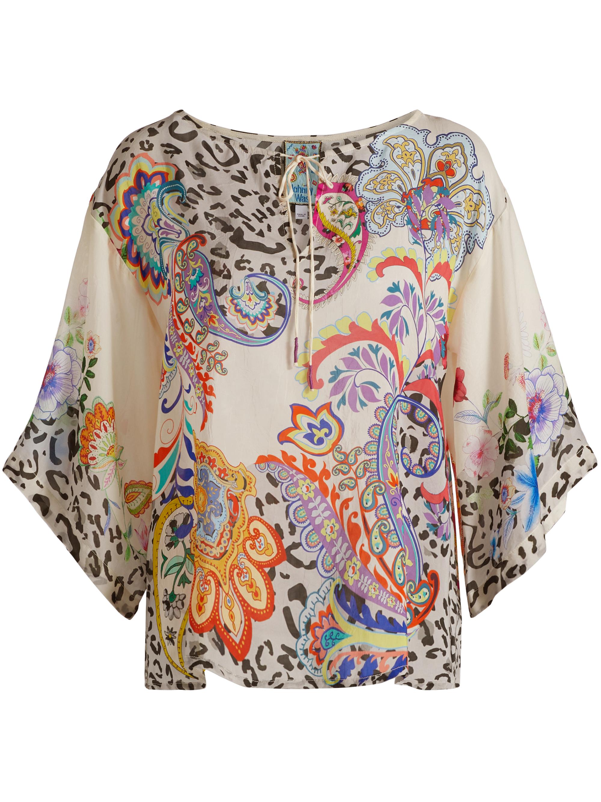 Johnny Was Women's Milo Paisley Tieneck Blouse - Amanda