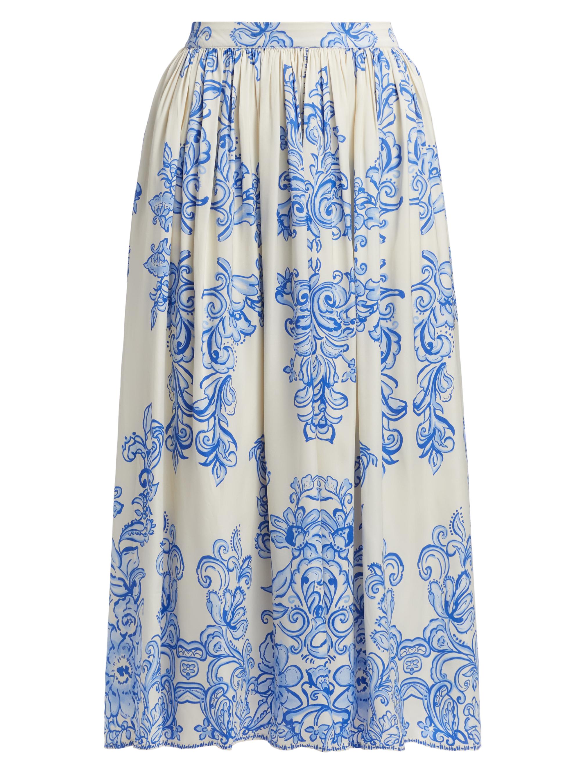 Johnny Was Women's Kenzie Abstract Print Midi-Skirt - Alisha