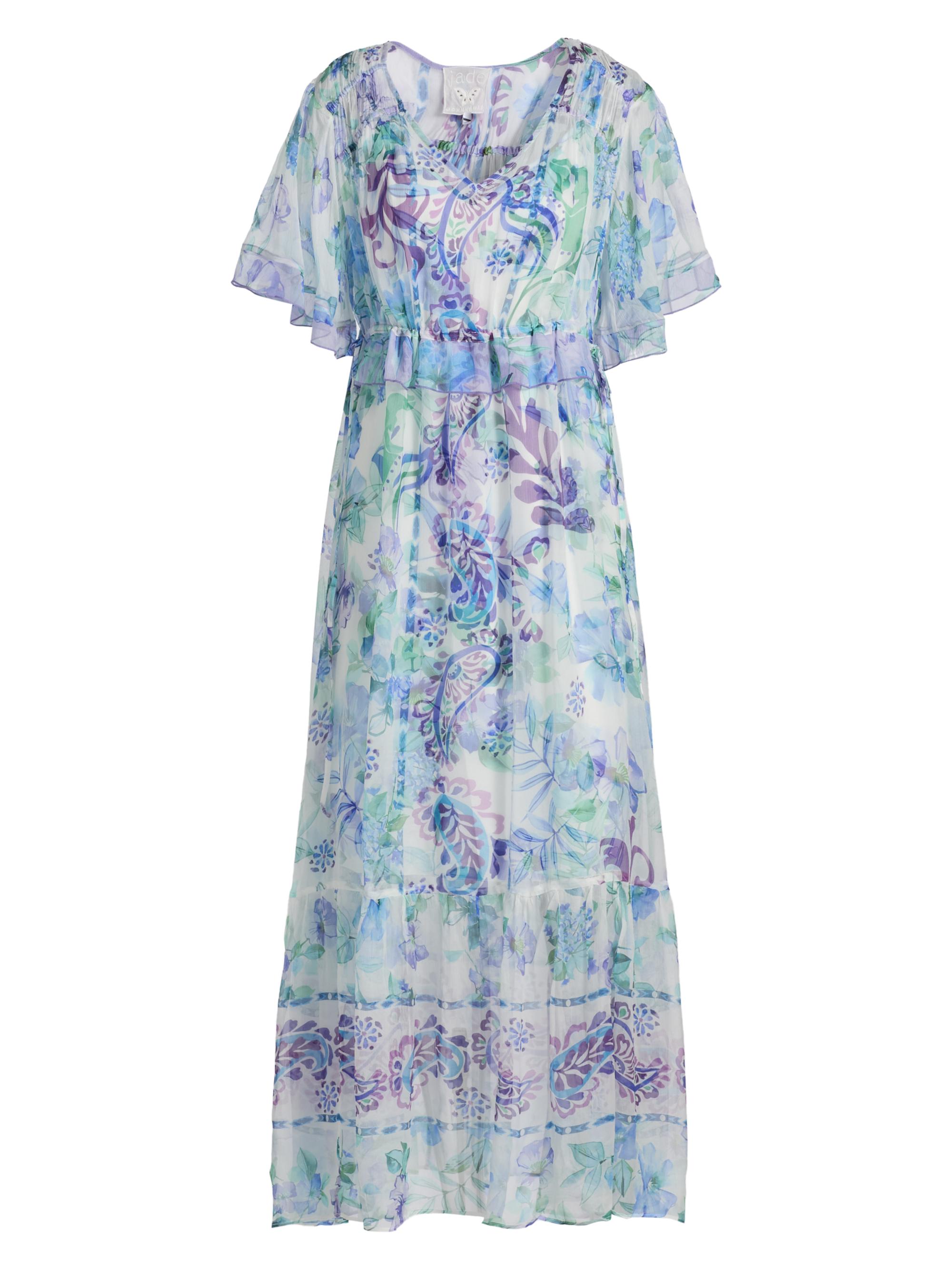 Johnny Was Women's Annamarie Printed Flutter Maxi Dress - Rose Of Sharon