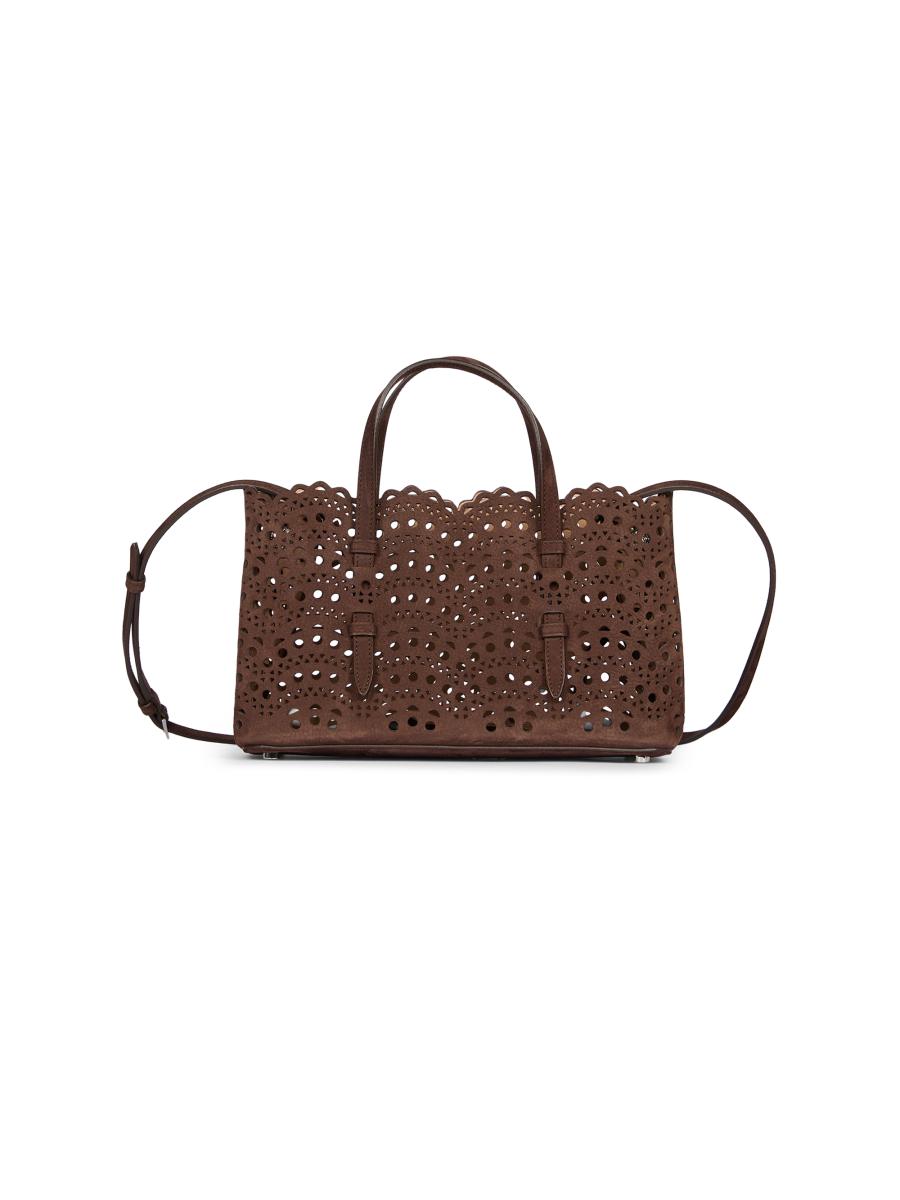 Alaïa Eyelet Leather Shoulder Bag | Saks Fifth Avenue