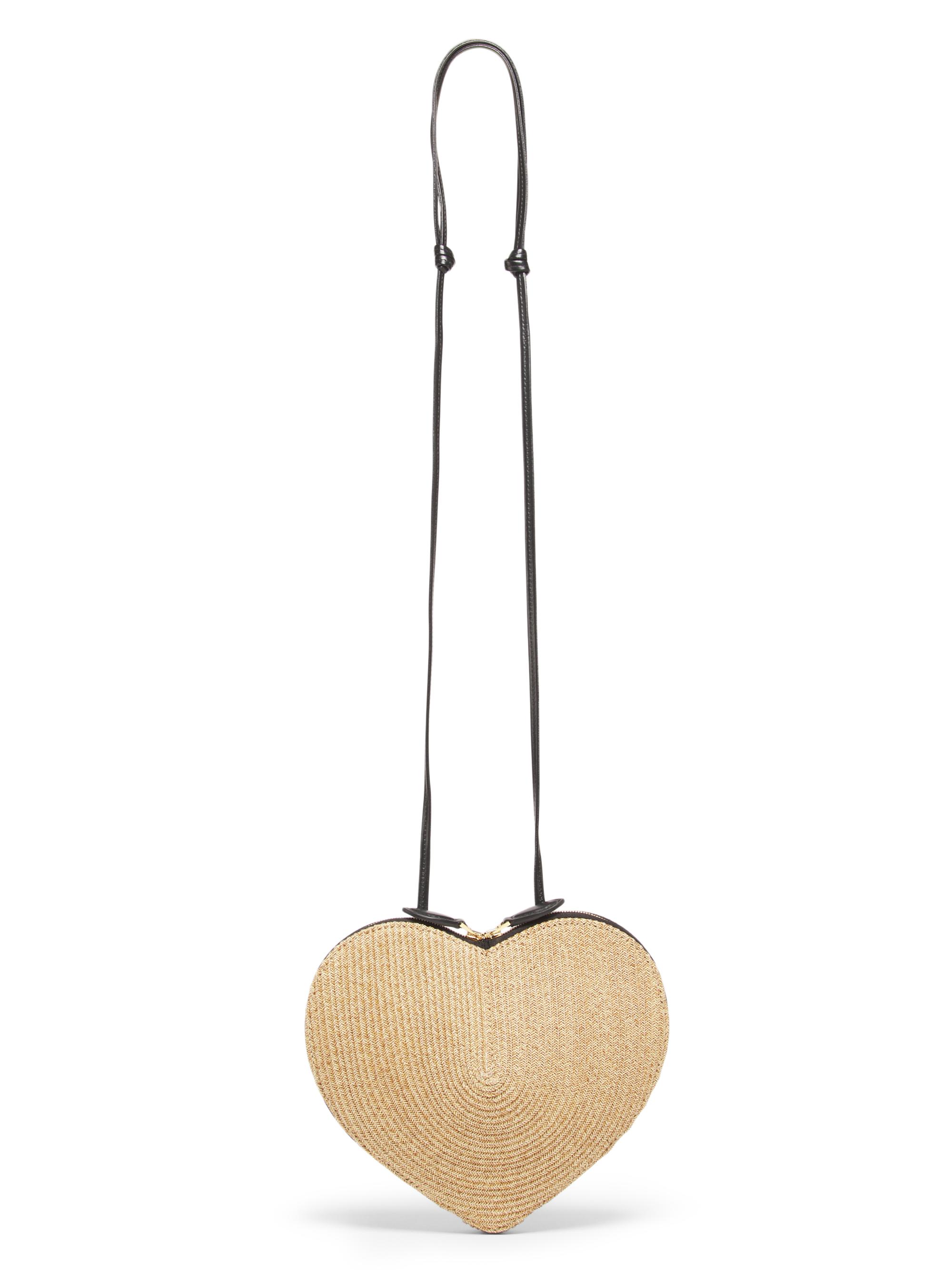Alaïa Women's Raffia Heart Shoulder Bag - Naturel