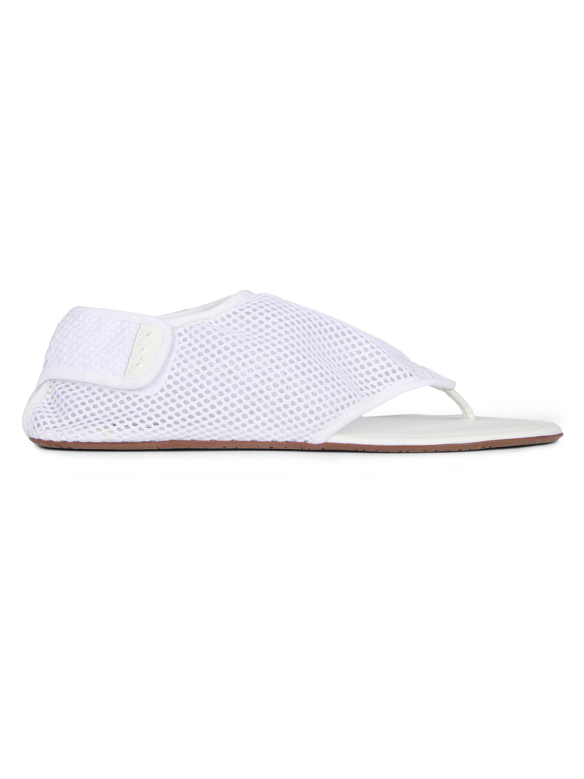 Alaïa Women's Mesh Sandals - Blanc Optique
