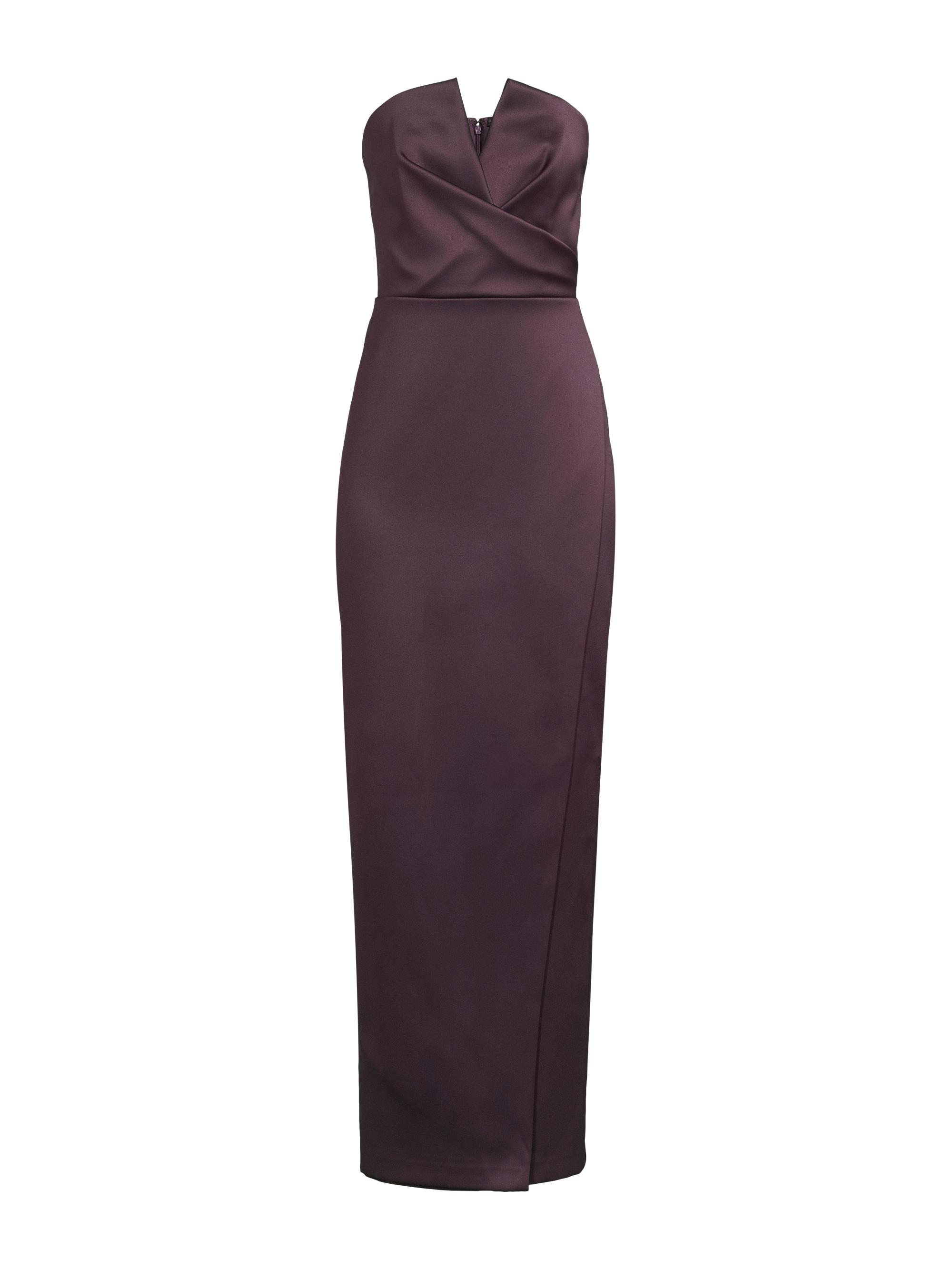 AIDAN MATTOX　ロングフォーマルドレス　「８ 」/ １１－１３号程度 Aidan Mattox Notch Strapless Satin Column Gown | Saks Fifth Avenue