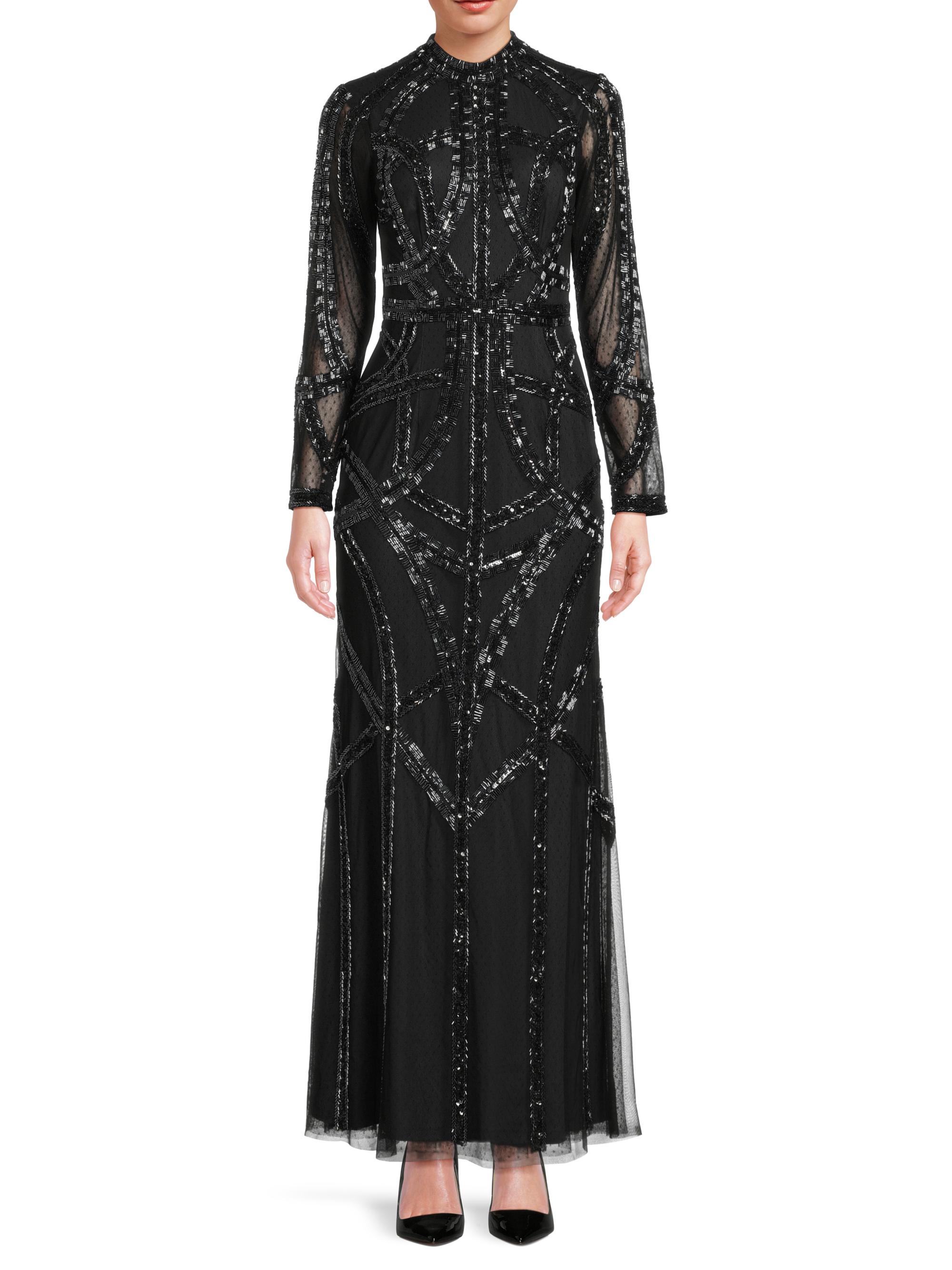 Aidan Mattox Beaded Mesh Gown | Saks Fifth Avenue