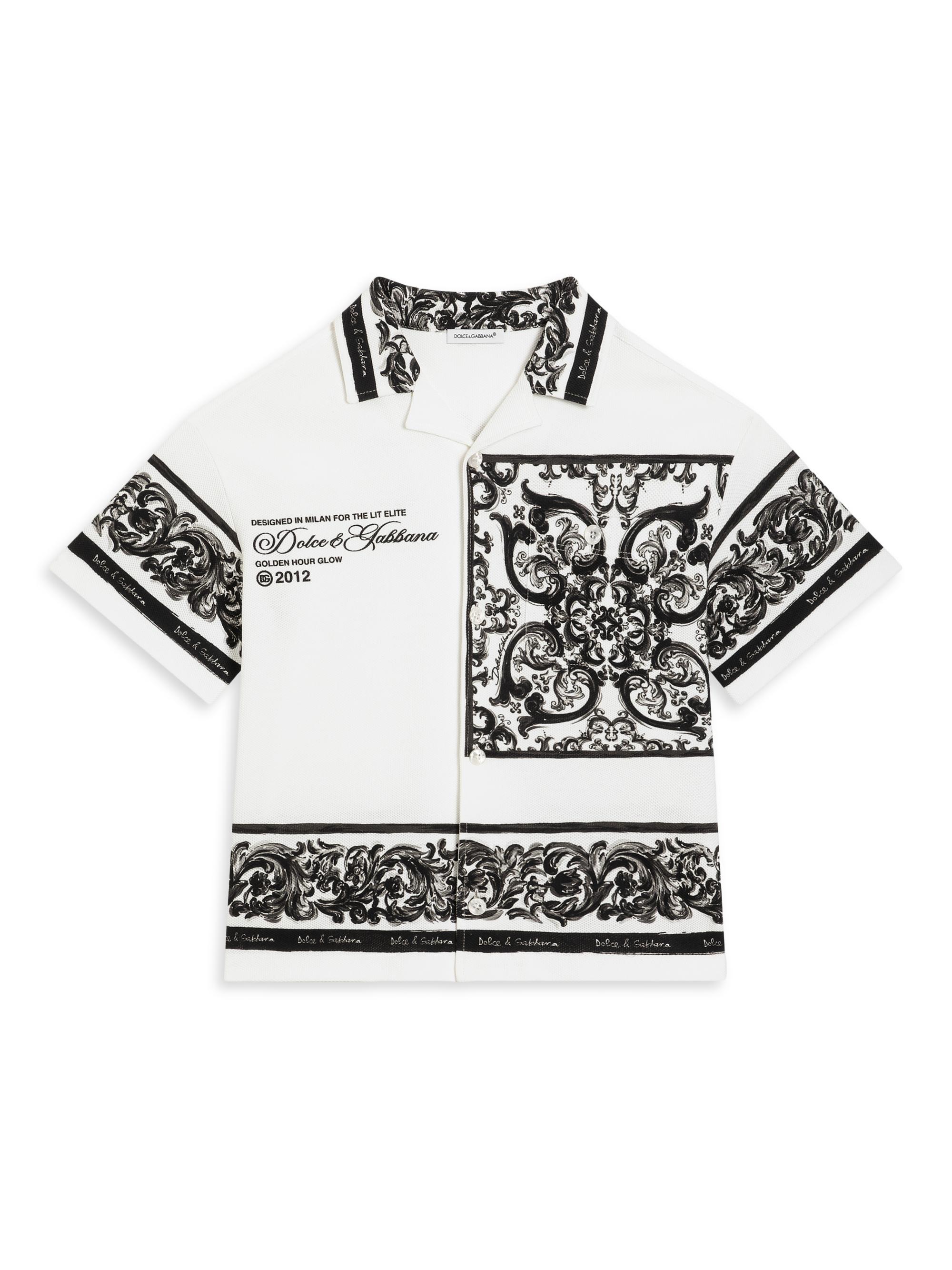 Little Boy's & Boy's Majolica Logo Shirt