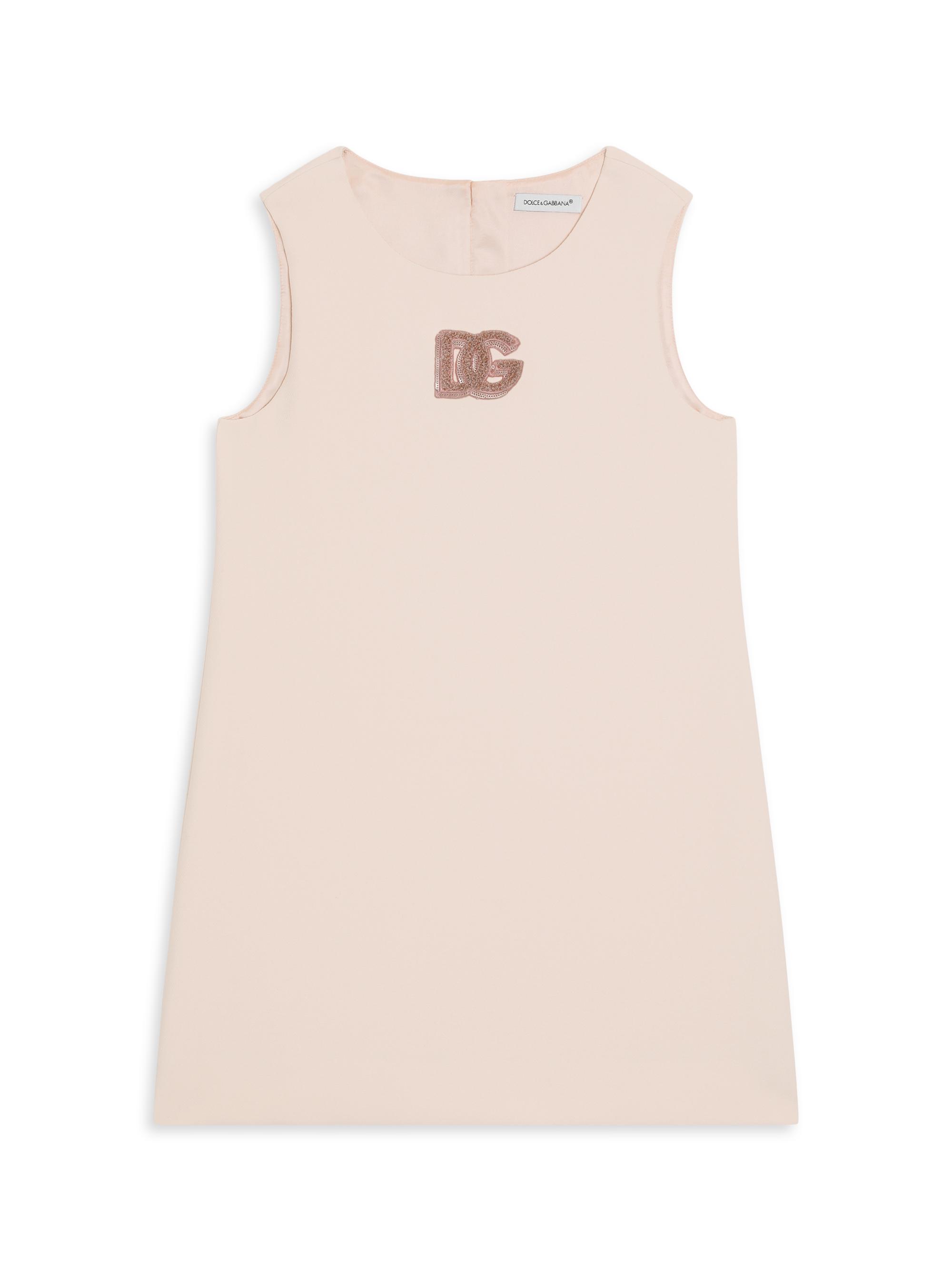 Dolce & Gabbana Little Girl's & Girl's Embellished DG Sleeveless Dress - Rosa Pallido