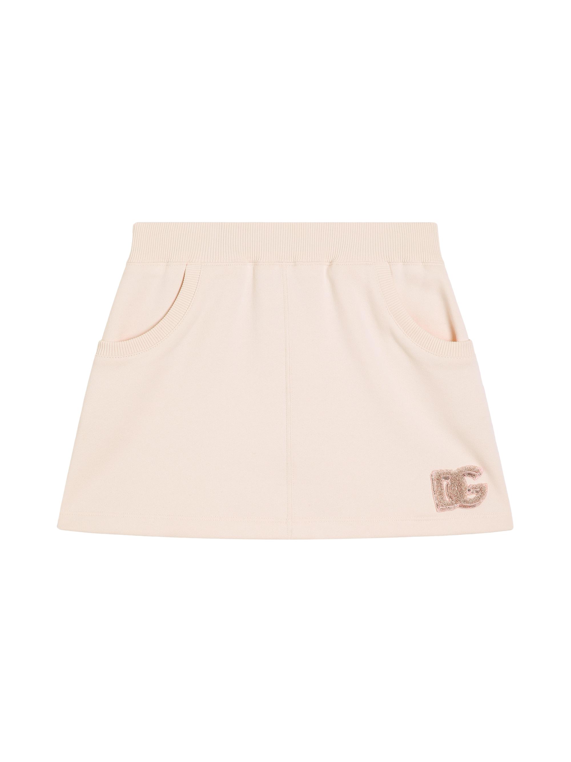 Dolce & Gabbana Little Girl's & Girl's Logo Sequined Fleece Skirt - Rosa Pallido