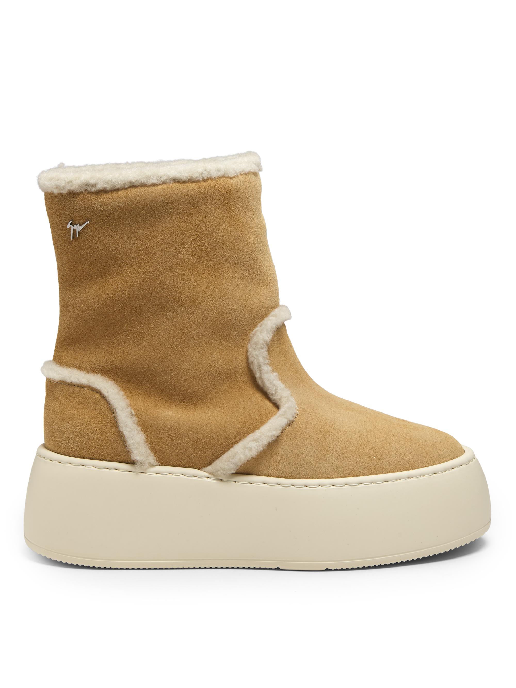 Giuseppe Zanotti Women's Shearling 40MM Platform Booties - Saiwa