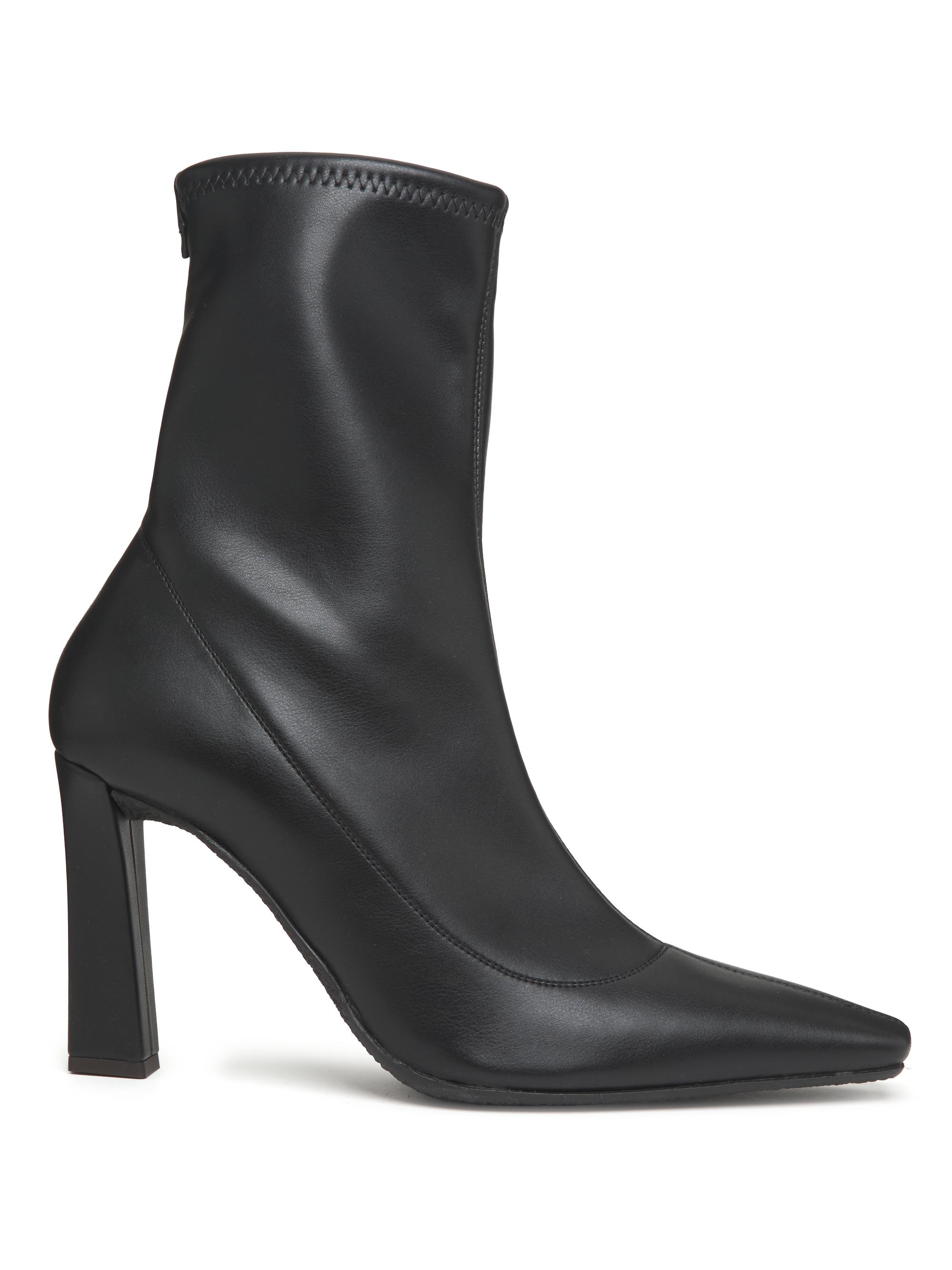 Giuseppe Zanotti Women's 90MM Leather Square-Toe Ankle Booties - Nero