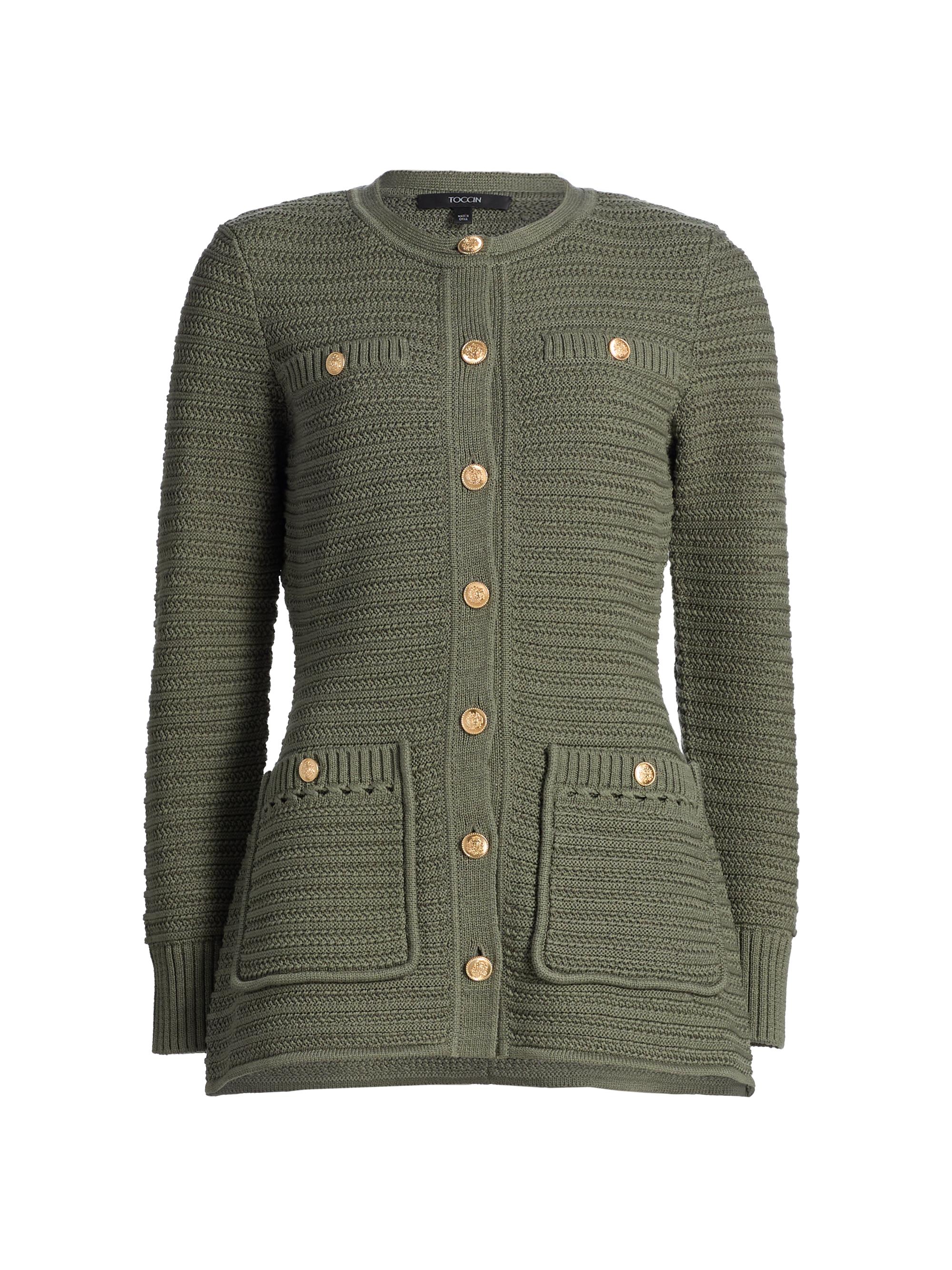Toccin Women's Constance Crewneck Jacket - Olive