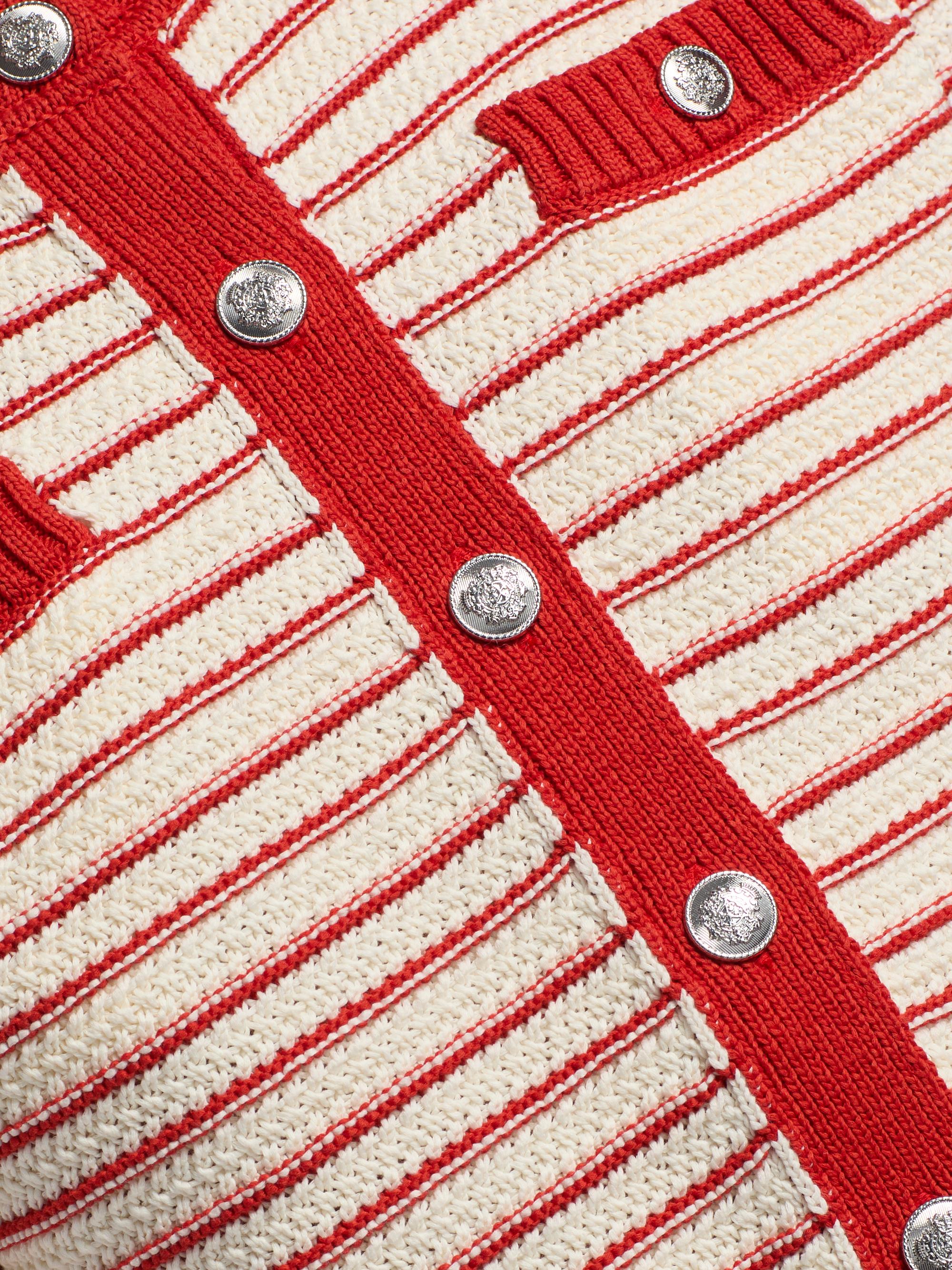 Toccin Miller Striped Cotton Cardigan | Saks Fifth Avenue