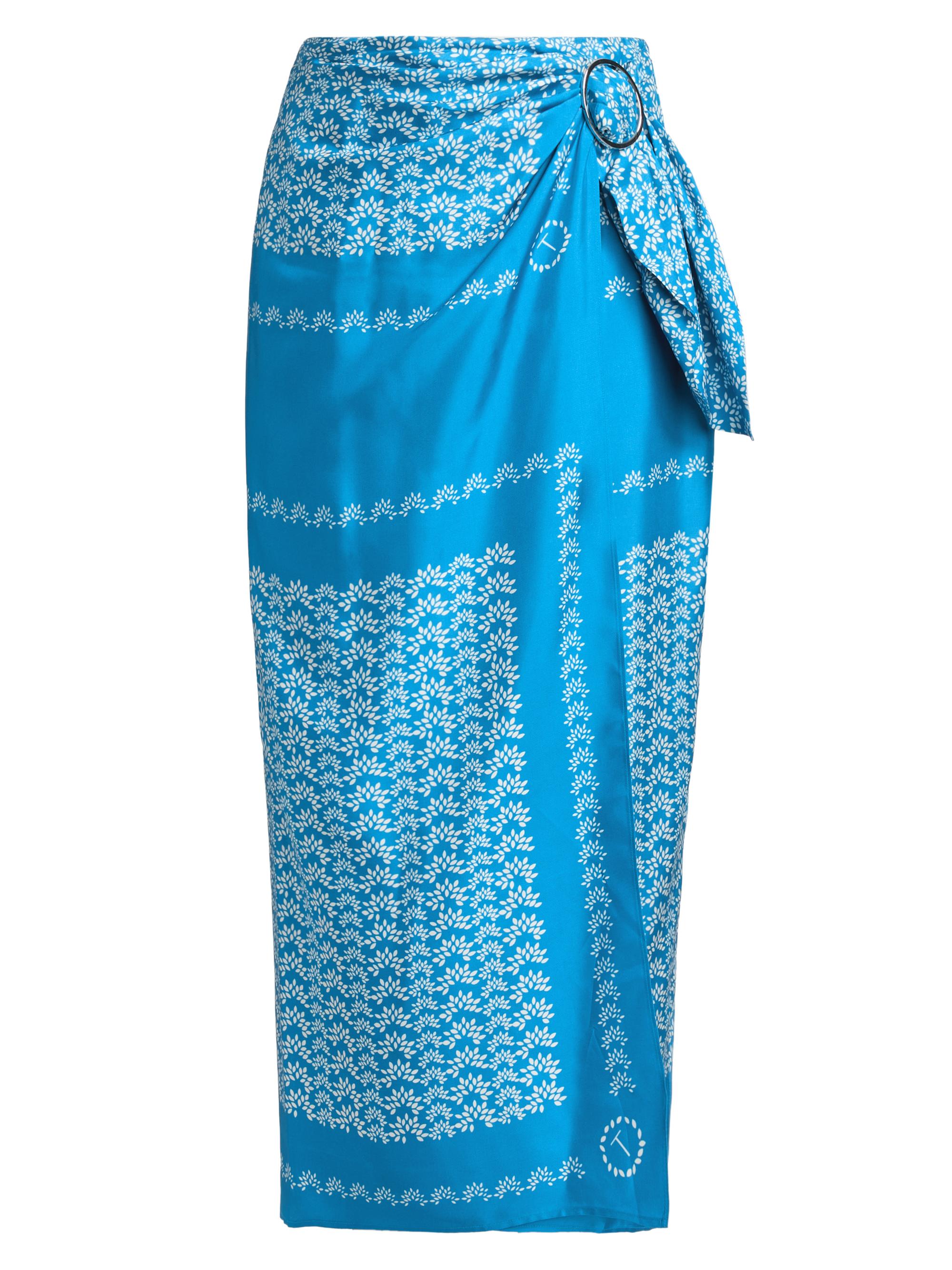 Toccin Women's Madison Printed Sarong - Azure Scarf Print