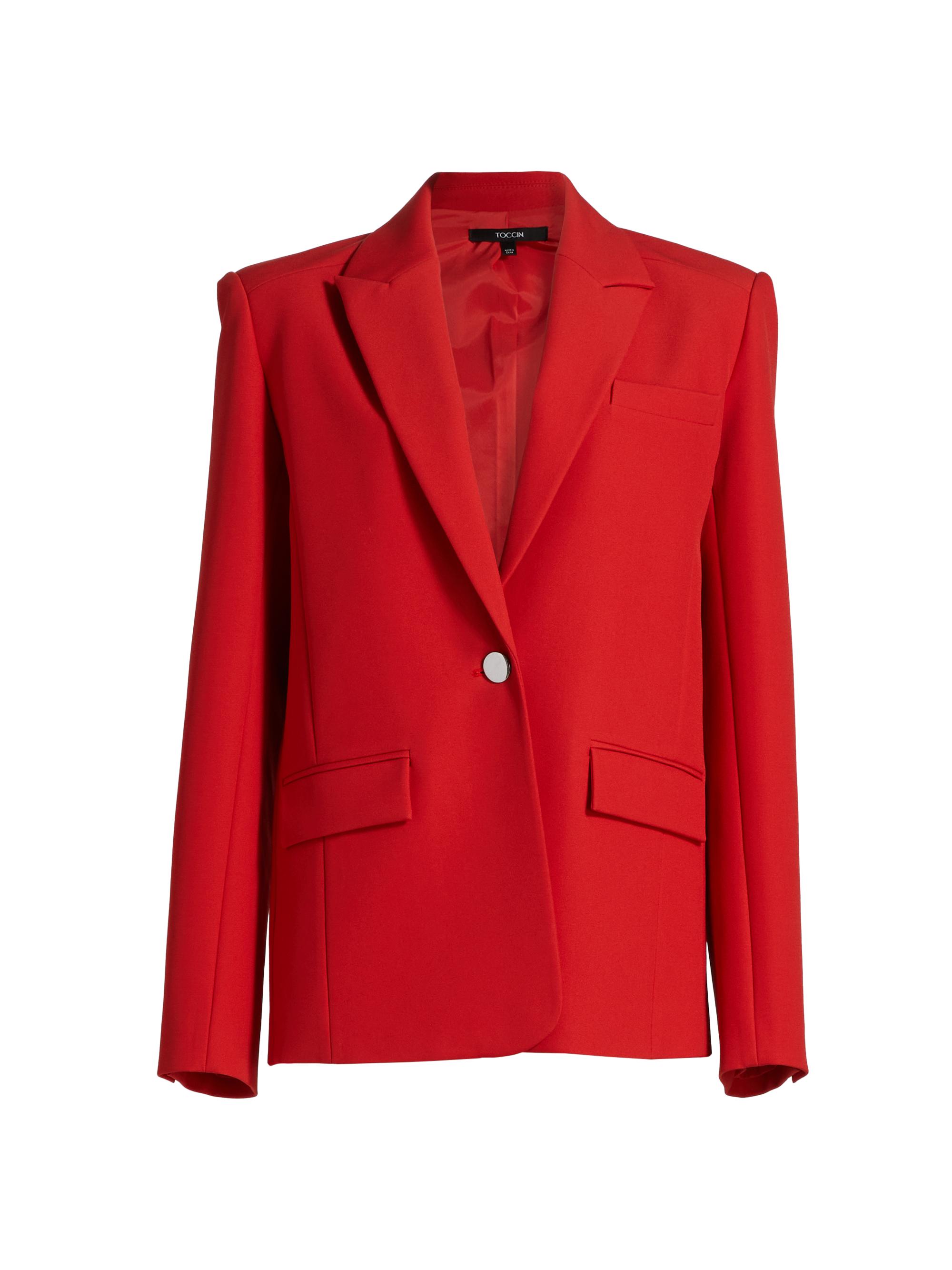 Toccin Women's Willa Boyfriend Blazer - Poppy