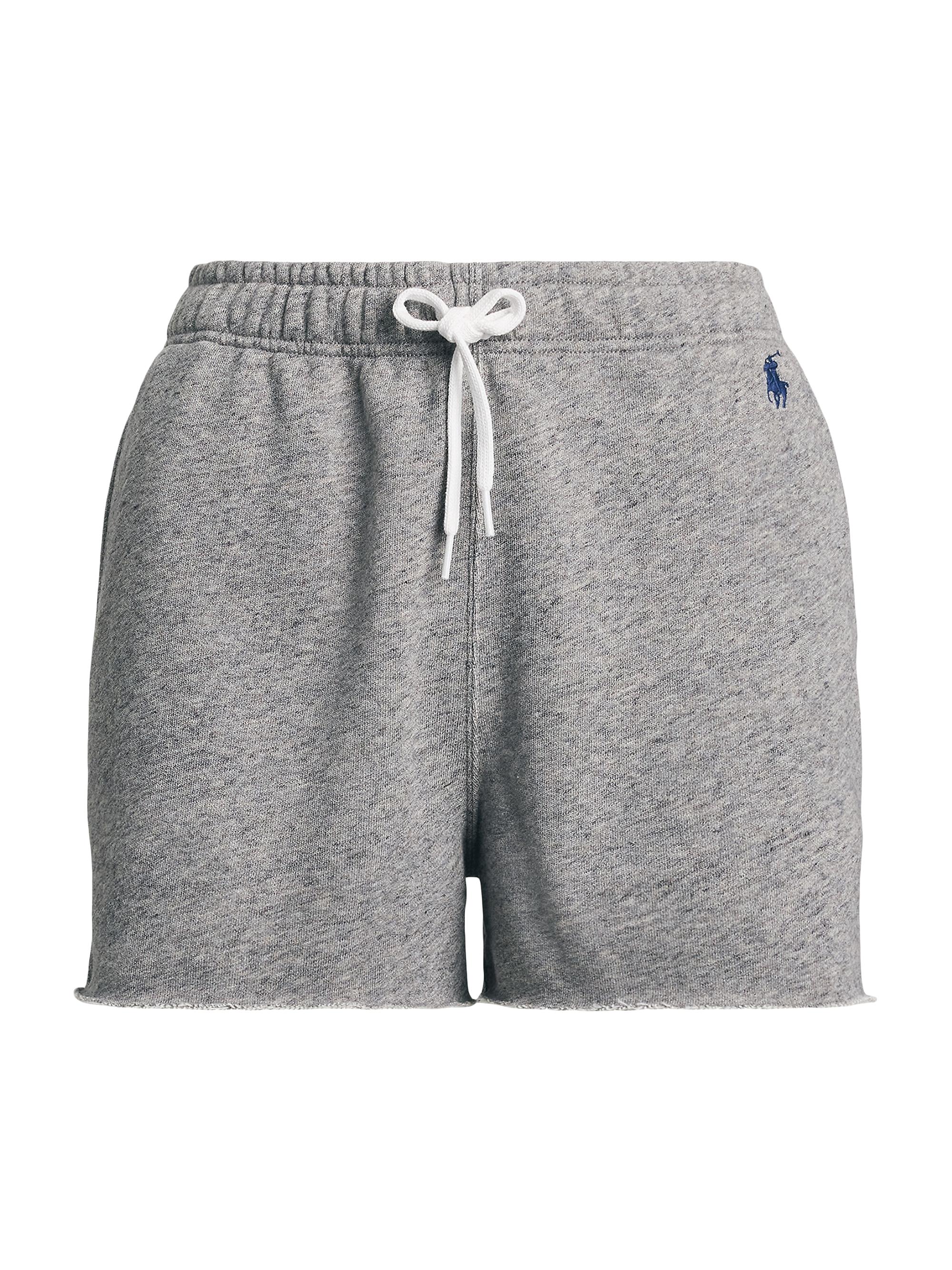 Polo Ralph Lauren Women's Lightweight Fleece Drawstring Shorts - Dark Vintage Heather