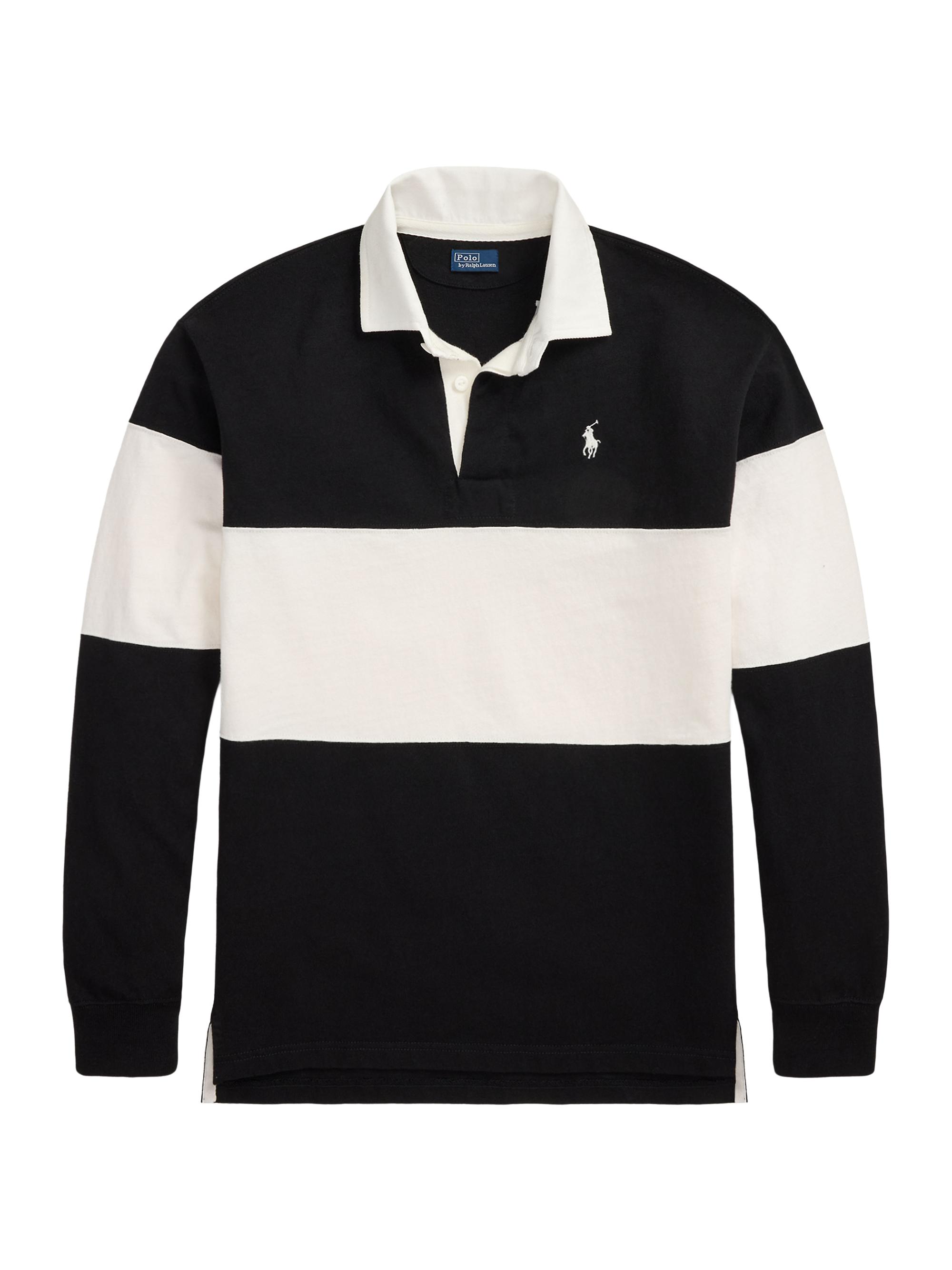 Polo Ralph Lauren Colorblocked Cotton Long-Sleeve Polo