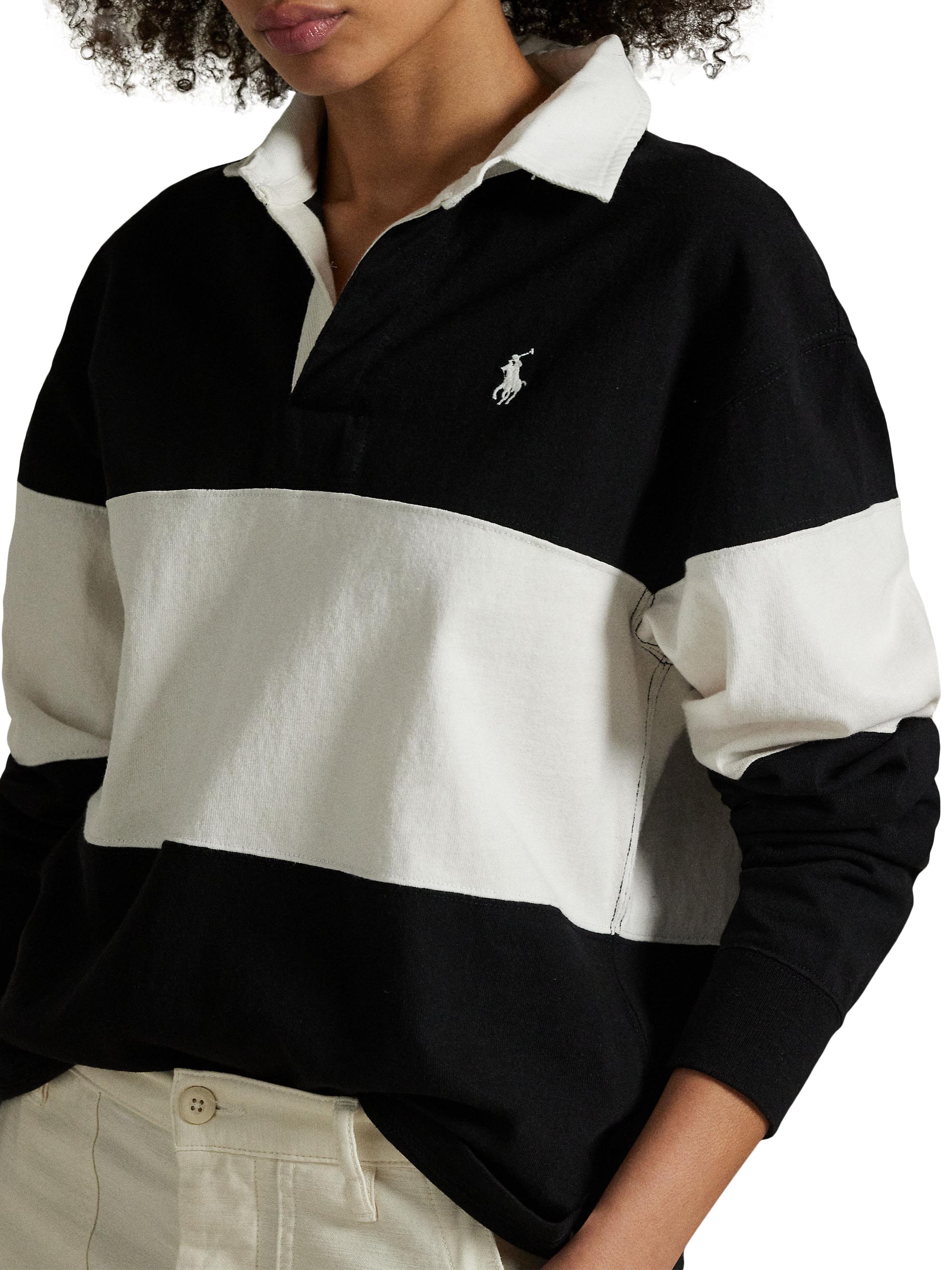 Polo Ralph Lauren Colorblocked Cotton Long-Sleeve Polo | Saks