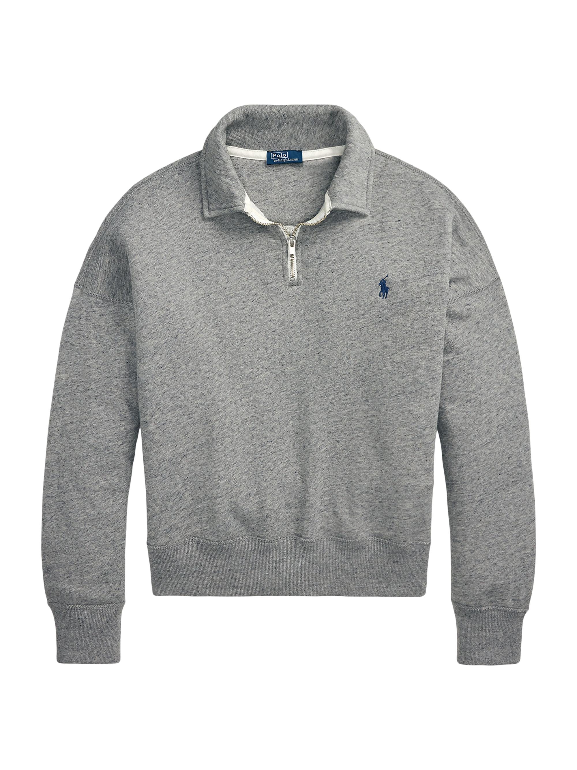 RALPH LAUREN スウェット POLO グレー L. 0400022870716_DARKVINTAGEHEATH