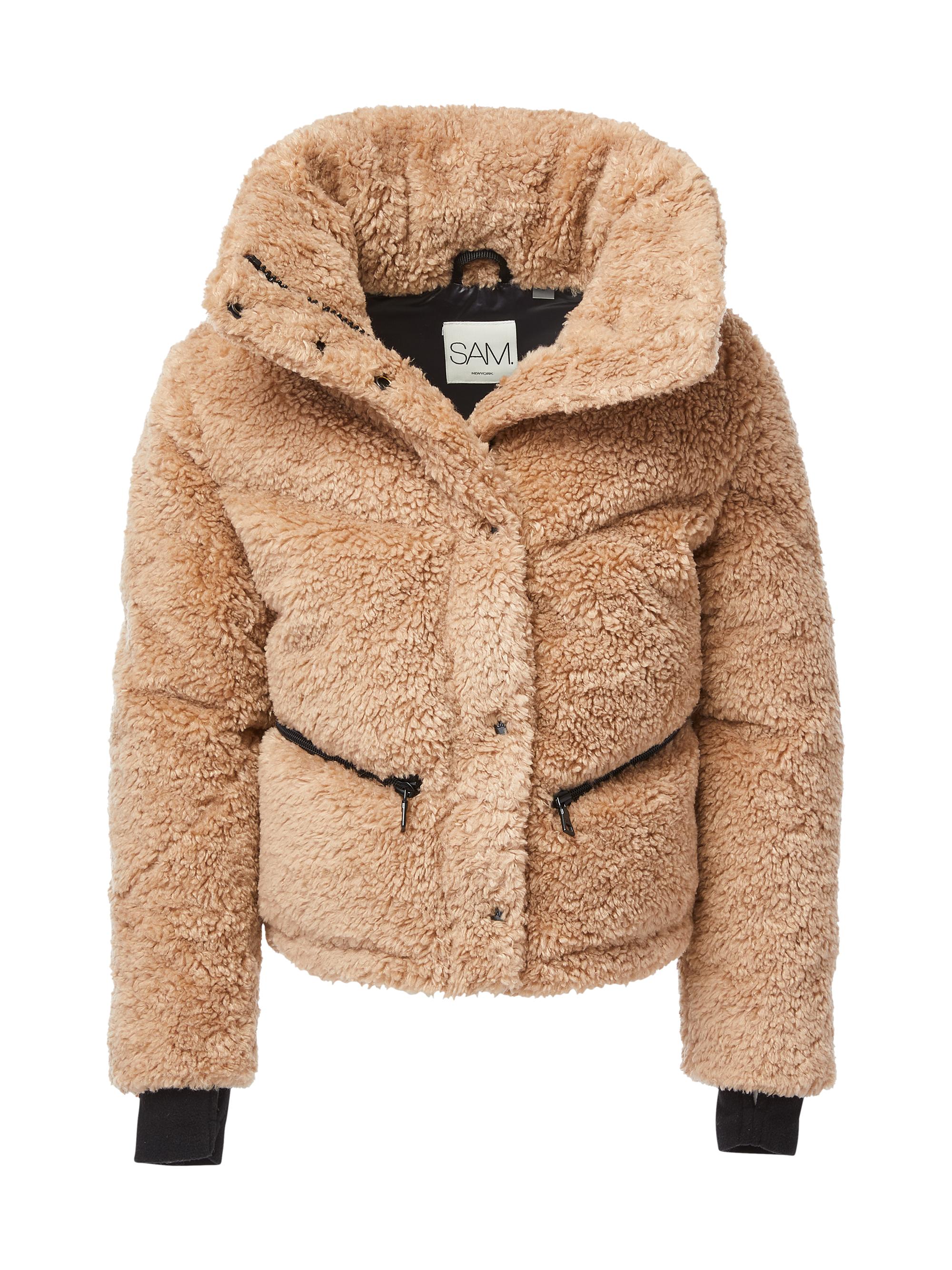 SAM. Little Girl's & Girl's Sherpa Athlete Down Jacket - Camel | Thumbnail 3