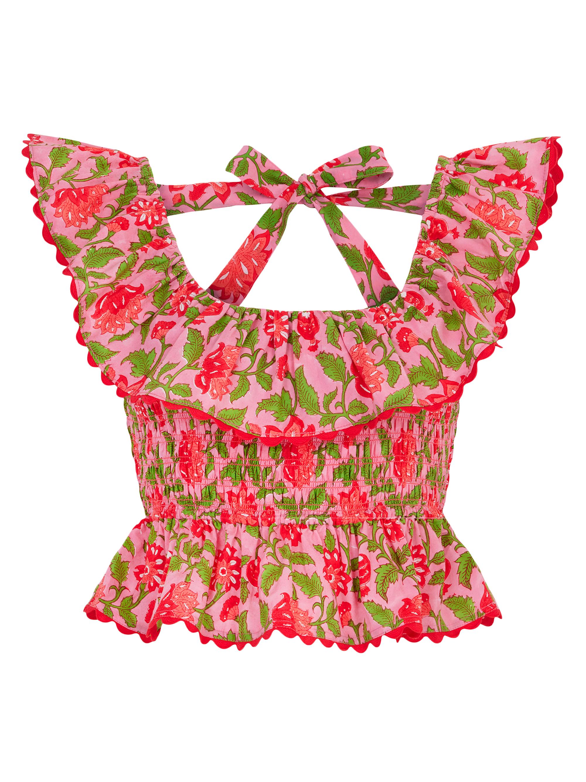 Pink City Prints Women's Candy Jaal Susie Top - Pink