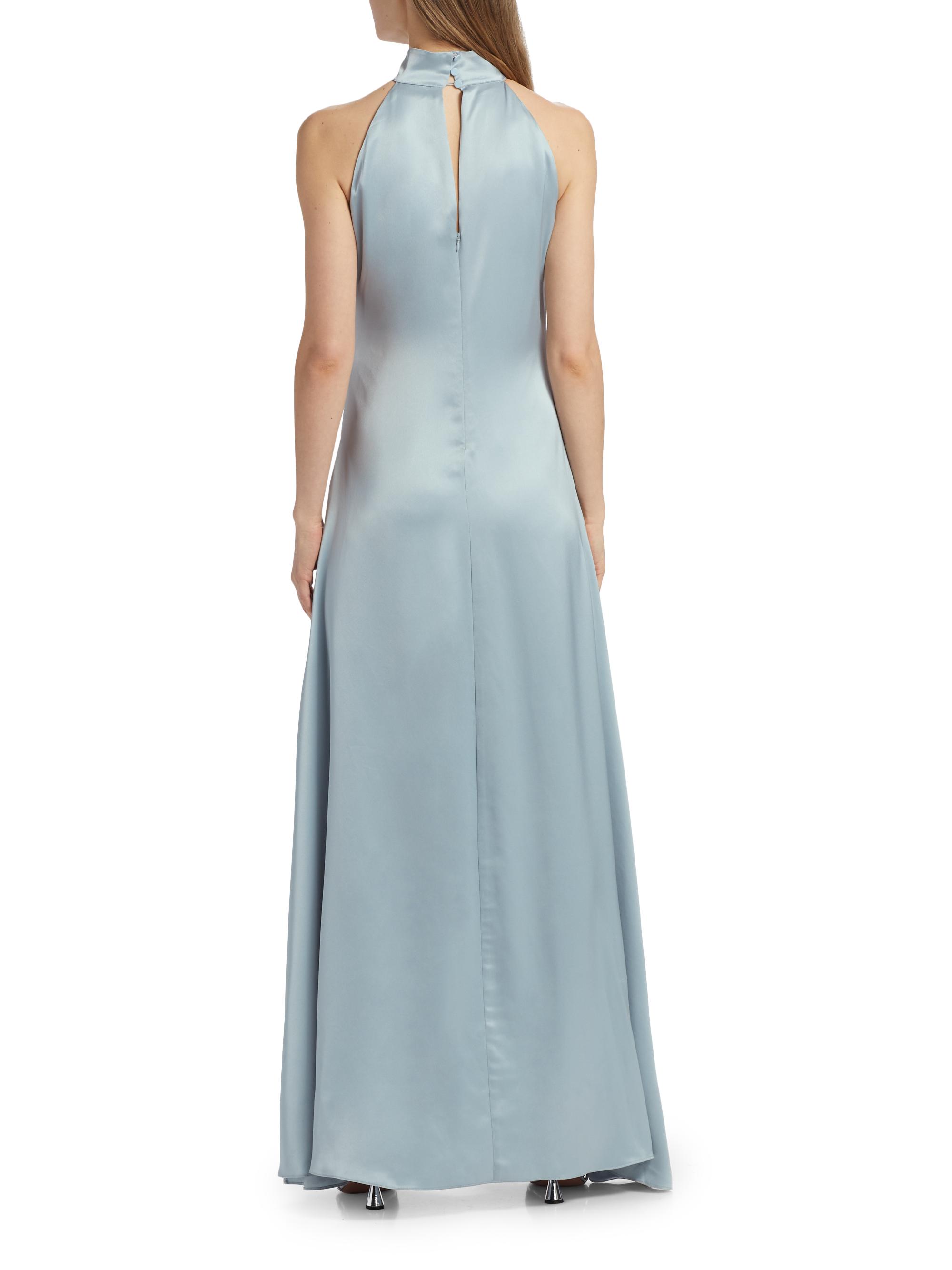 Toccin Jocelyn Satin Tie-Front Maxi Dress | Saks Fifth Avenue