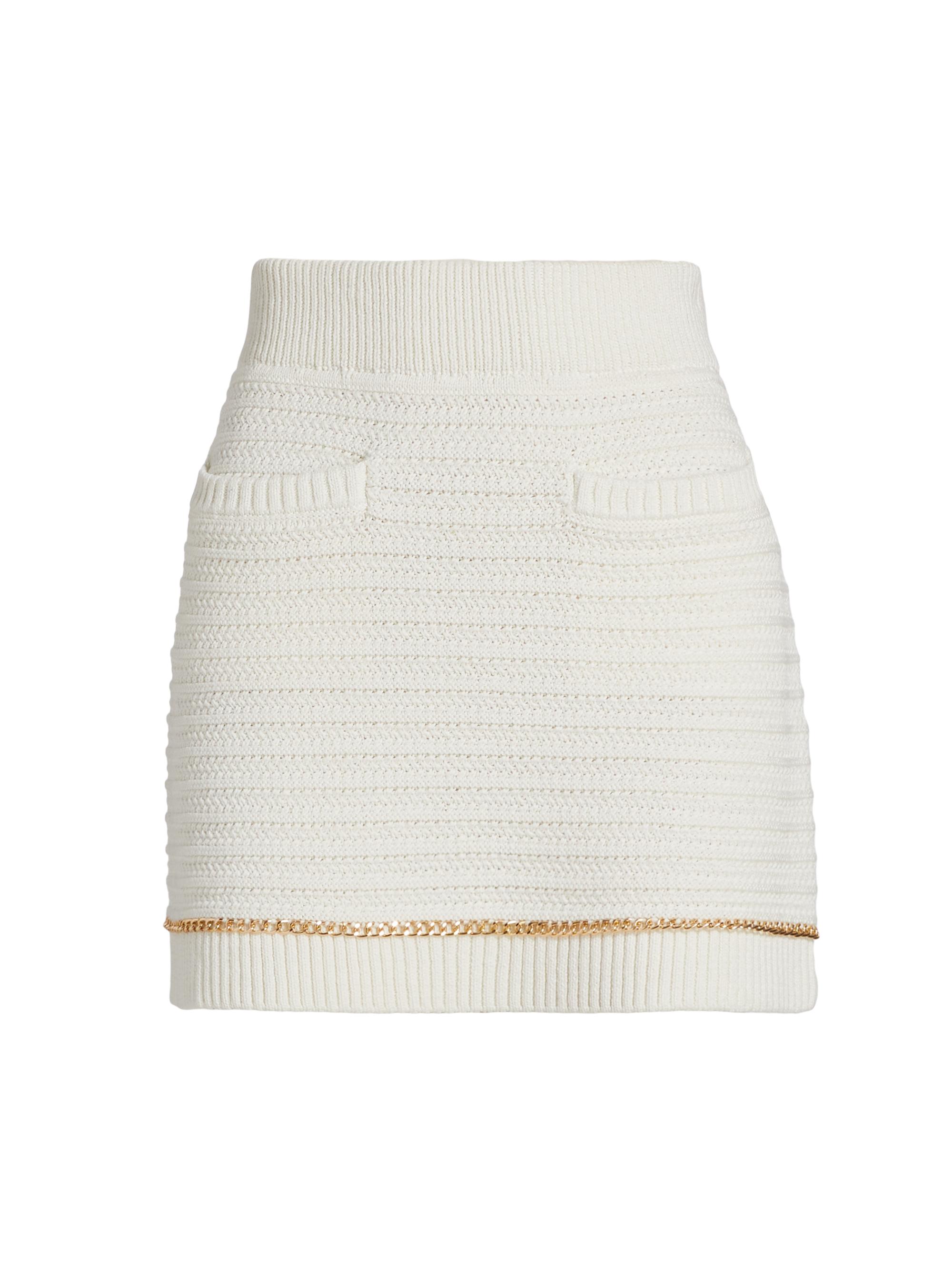 Toccin Women's Benson Cotton Knit Miniskirt - Optic