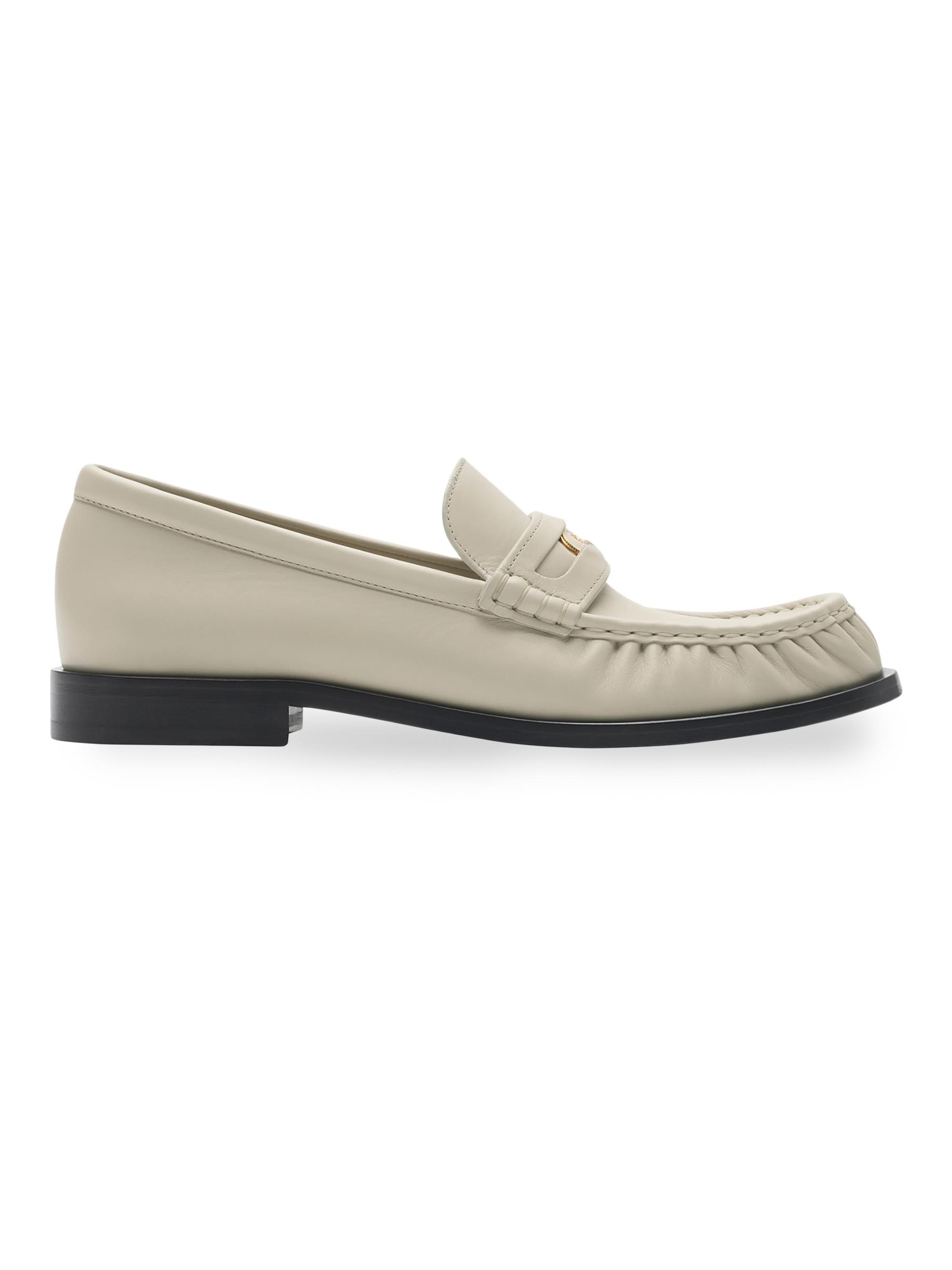 Burberry Women's Cadet EKD Leather Penny Loafers - Nutmeg