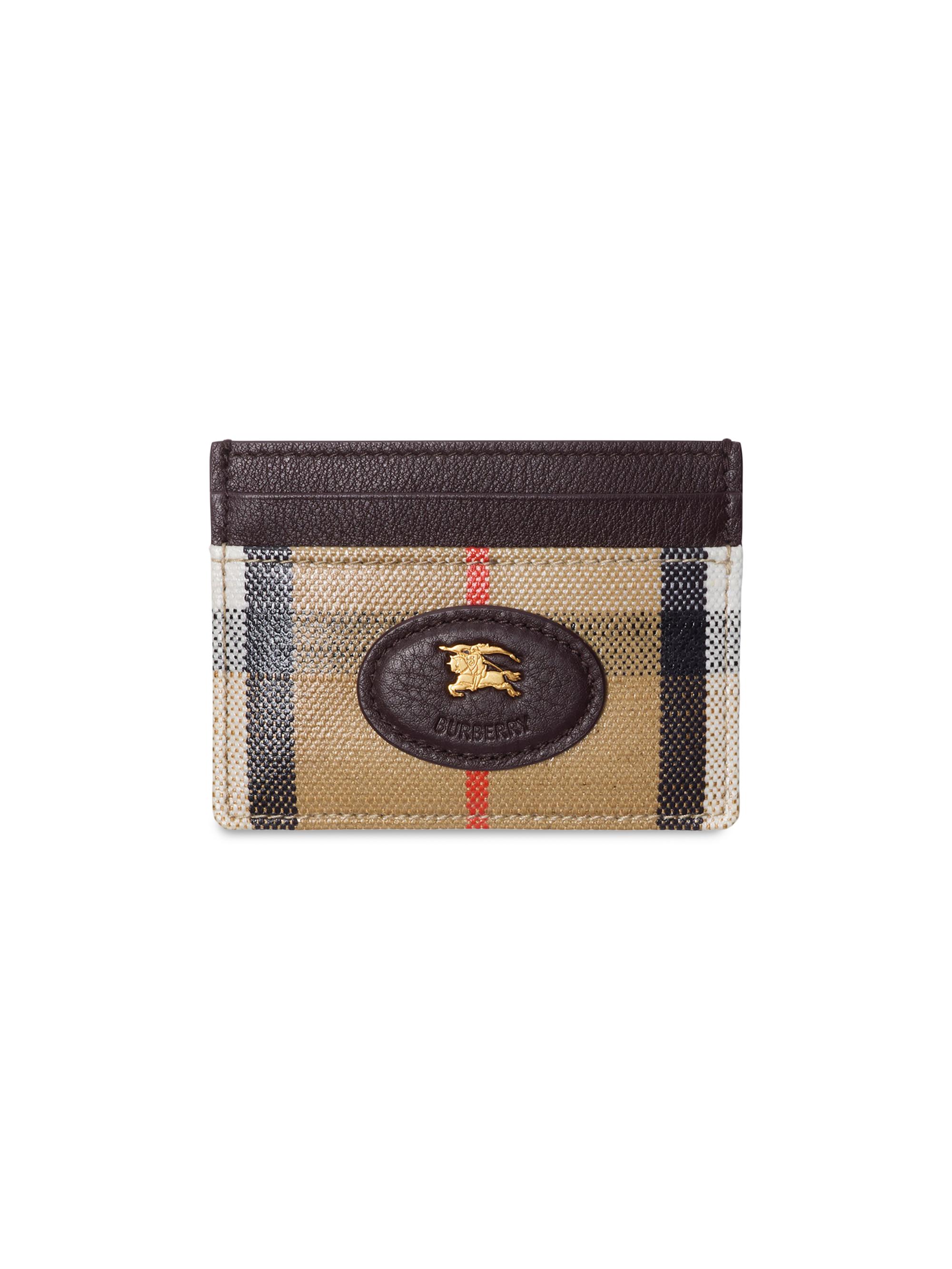 Burberry Women's Highlands Check Card Case - Sand