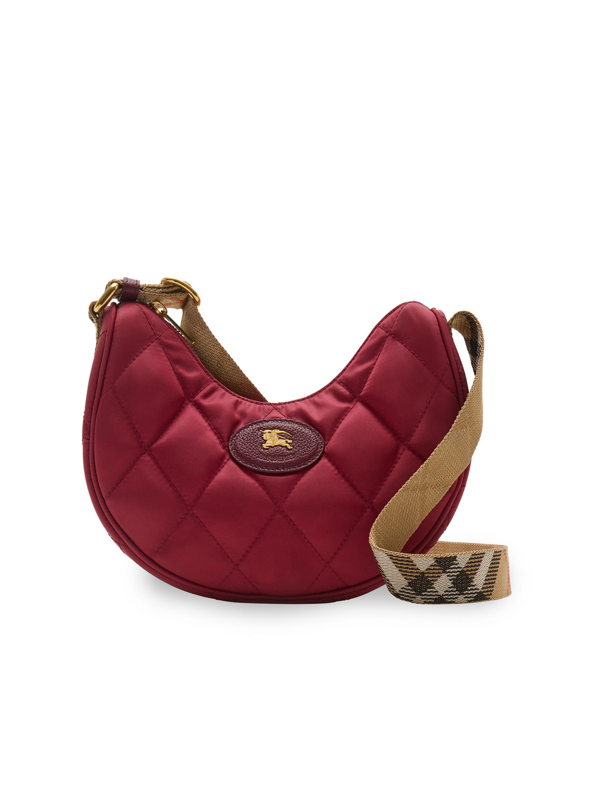 Burberry Women's Quilted Horseshoe Crossbody Bag - Red