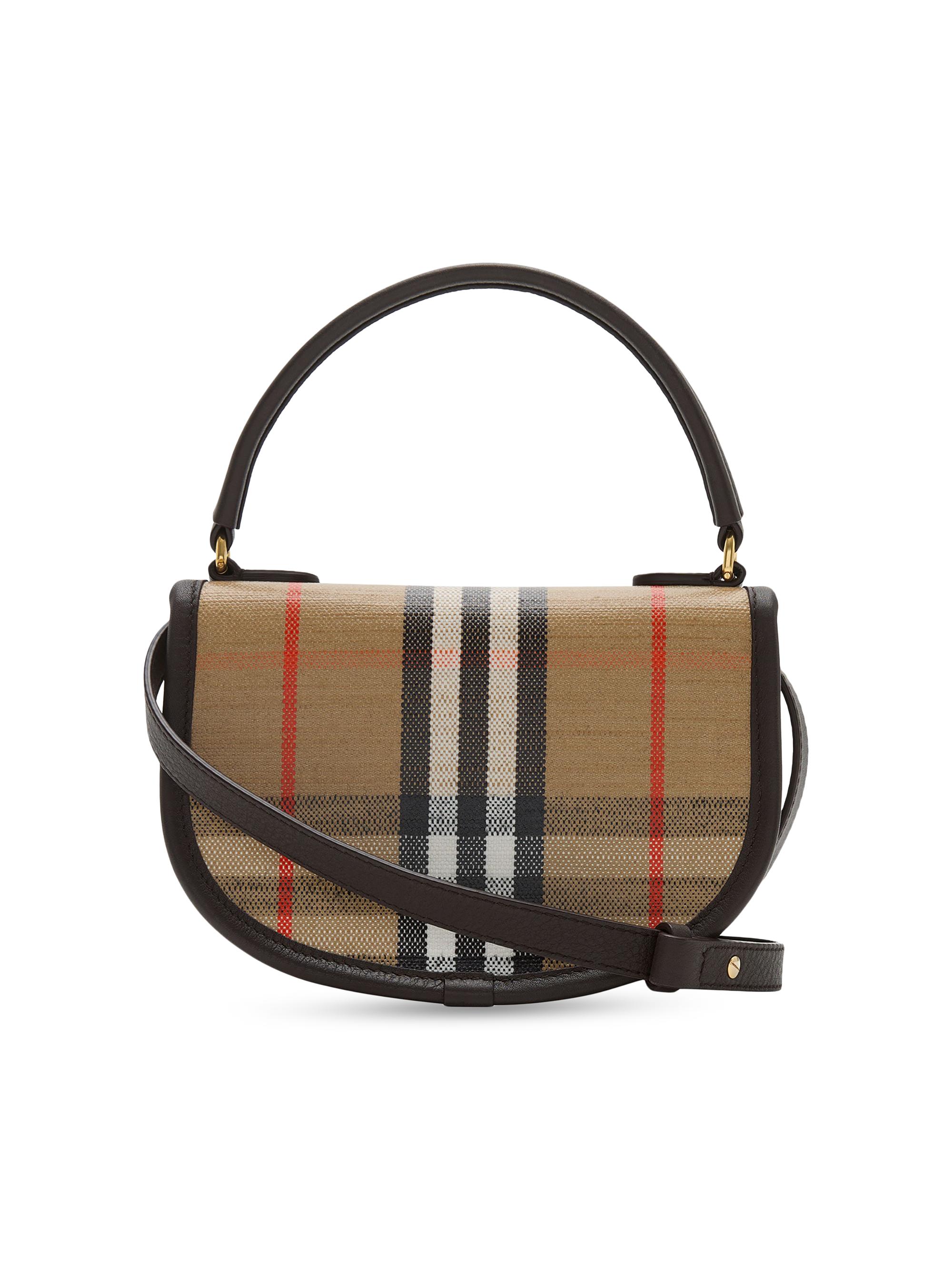 Burberry バッグ Burberry Mini Highlands Check Top Handle Bag | Saks Fifth Avenue