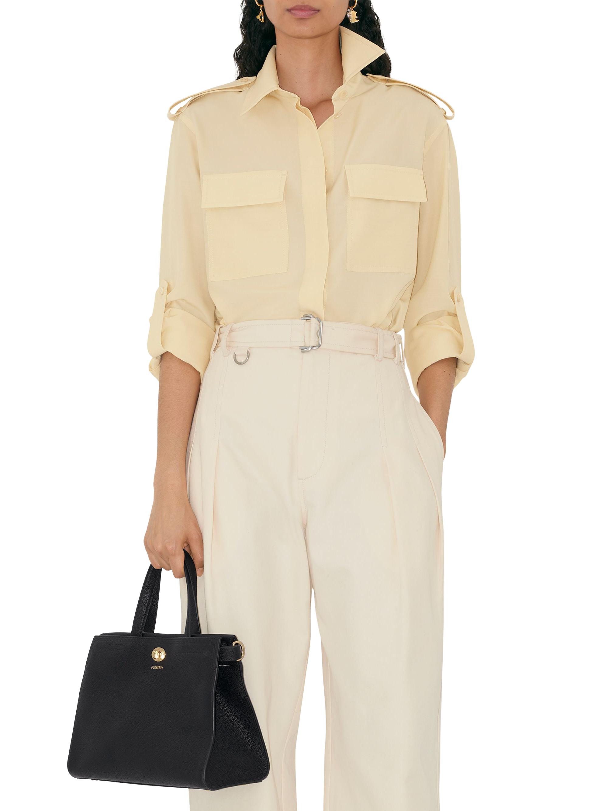 Burberry Cotswolds Leather Top Handle Bag | Saks Fifth Avenue