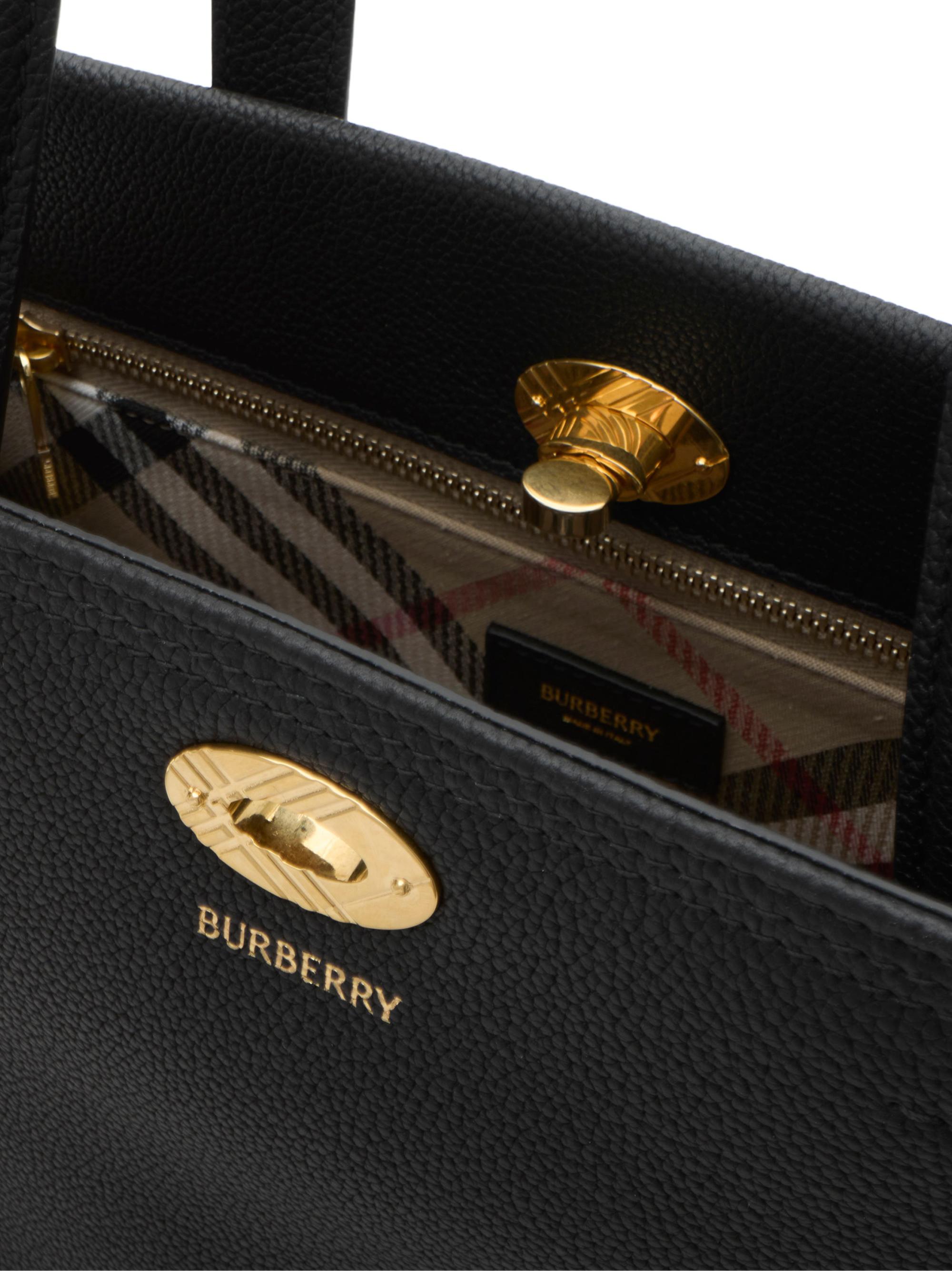 Burberry Cotswolds Leather Top Handle Bag | Saks Fifth Avenue