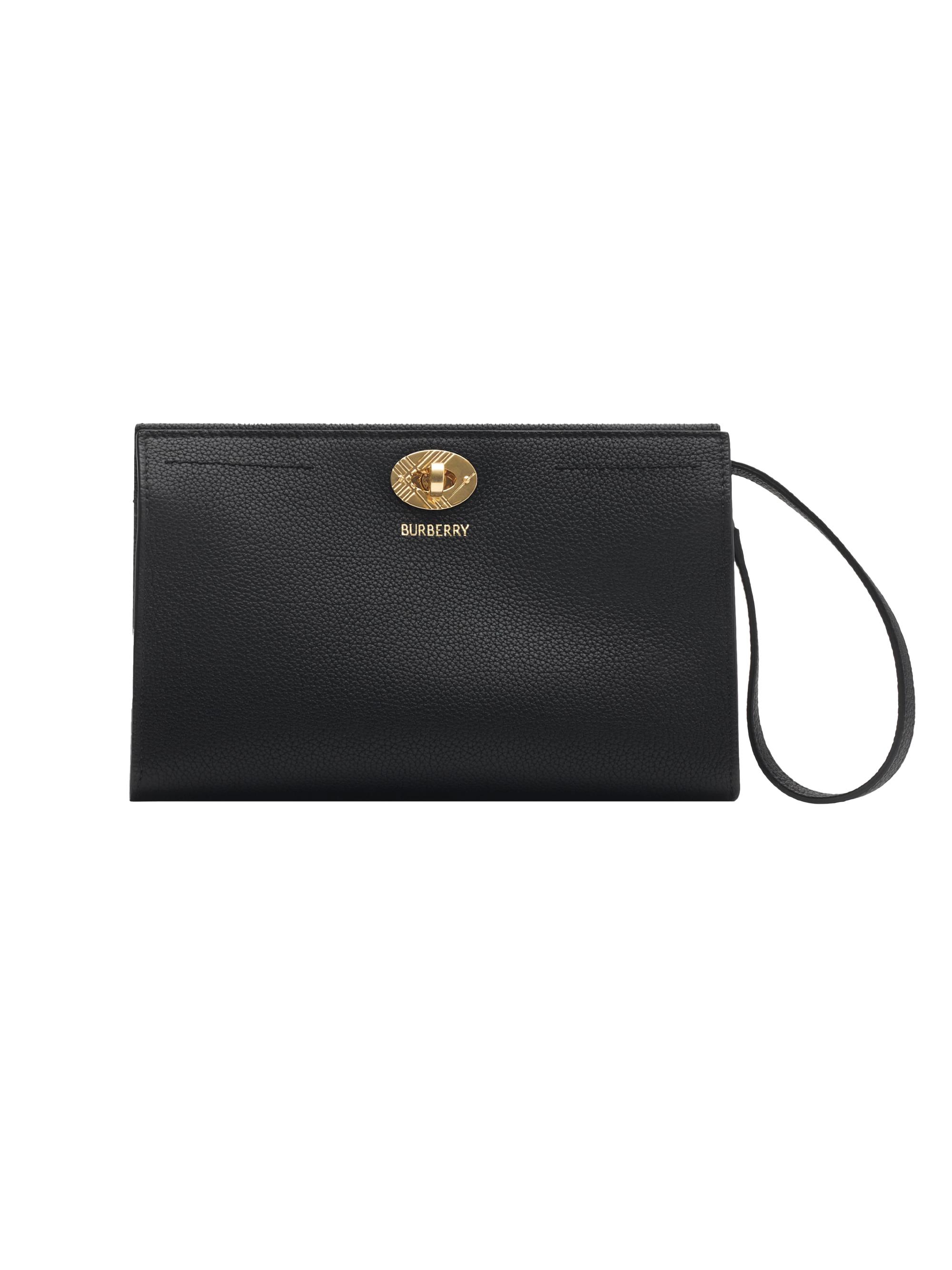 Burberry Women's Cotswolds Leather Wristlet - Black