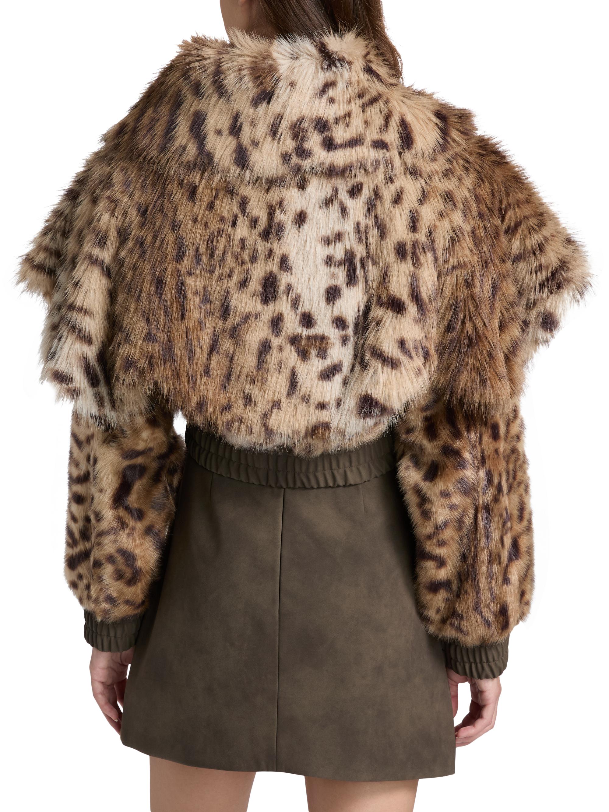Aknvas Valde Faux Fur Lynx Bomber Jacket | Saks Fifth Avenue