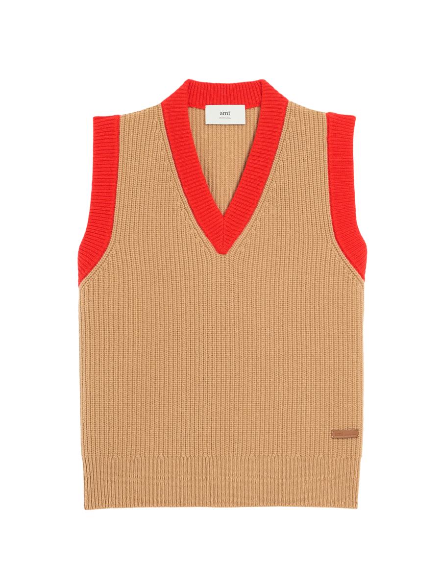 AMI Paris Wool Knit Vest | Saks Fifth Avenue